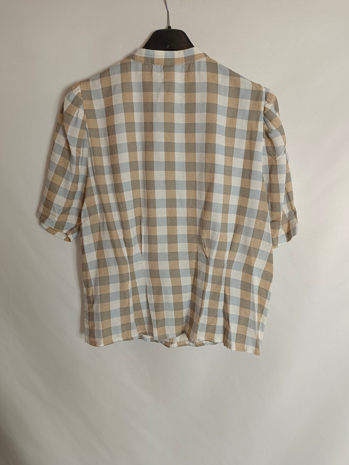 ICHI. Checkered blouse size 36