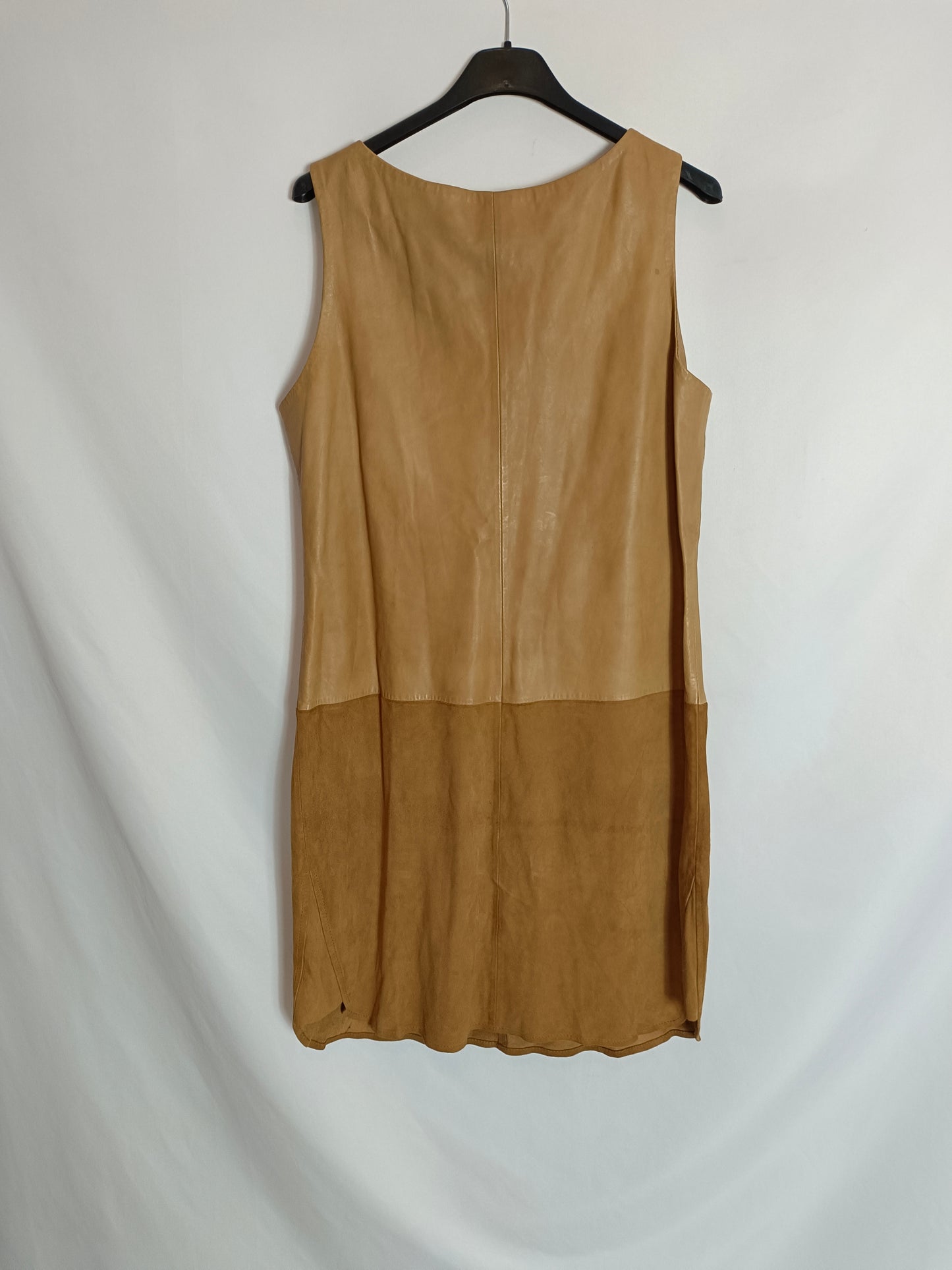 GOES. Camel leather dress size 38