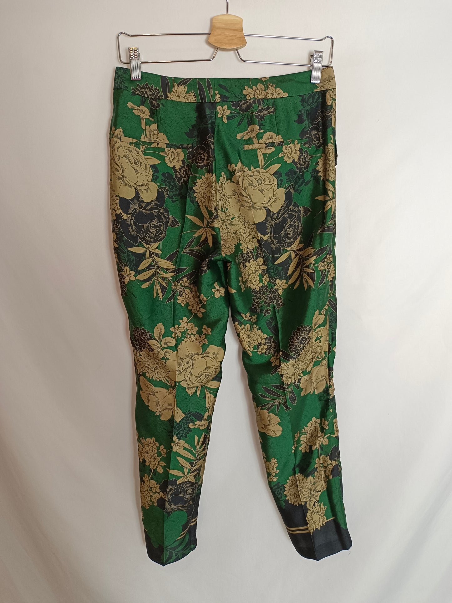 ZARA. Green floral blazer Ts