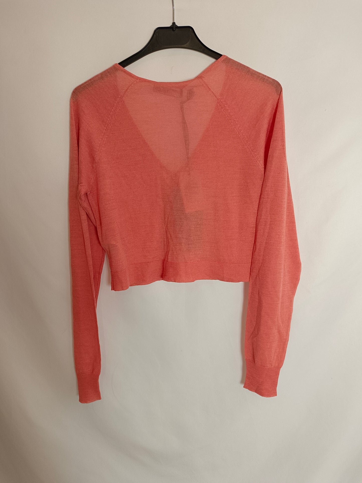 LIU JO. Short salmon cardigan S42(xs)