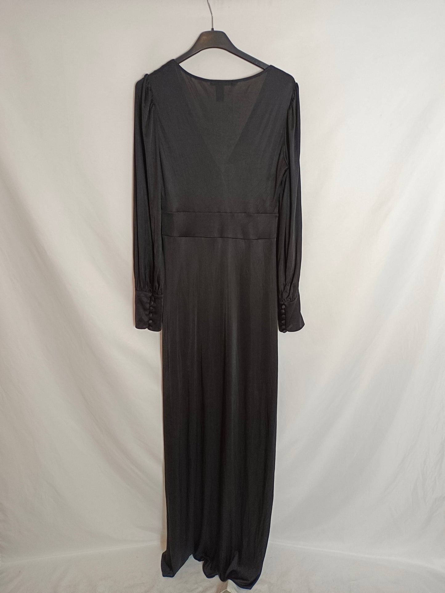 MANGO. Long black dress Tm