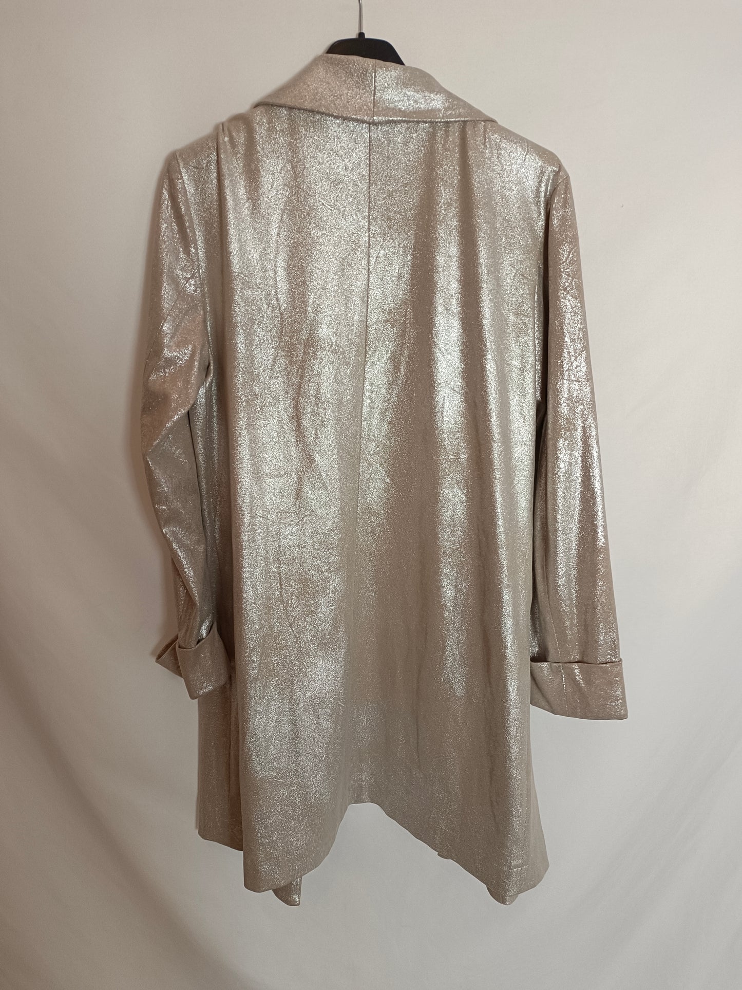 ZARA. Blazer ante plateada T.xs