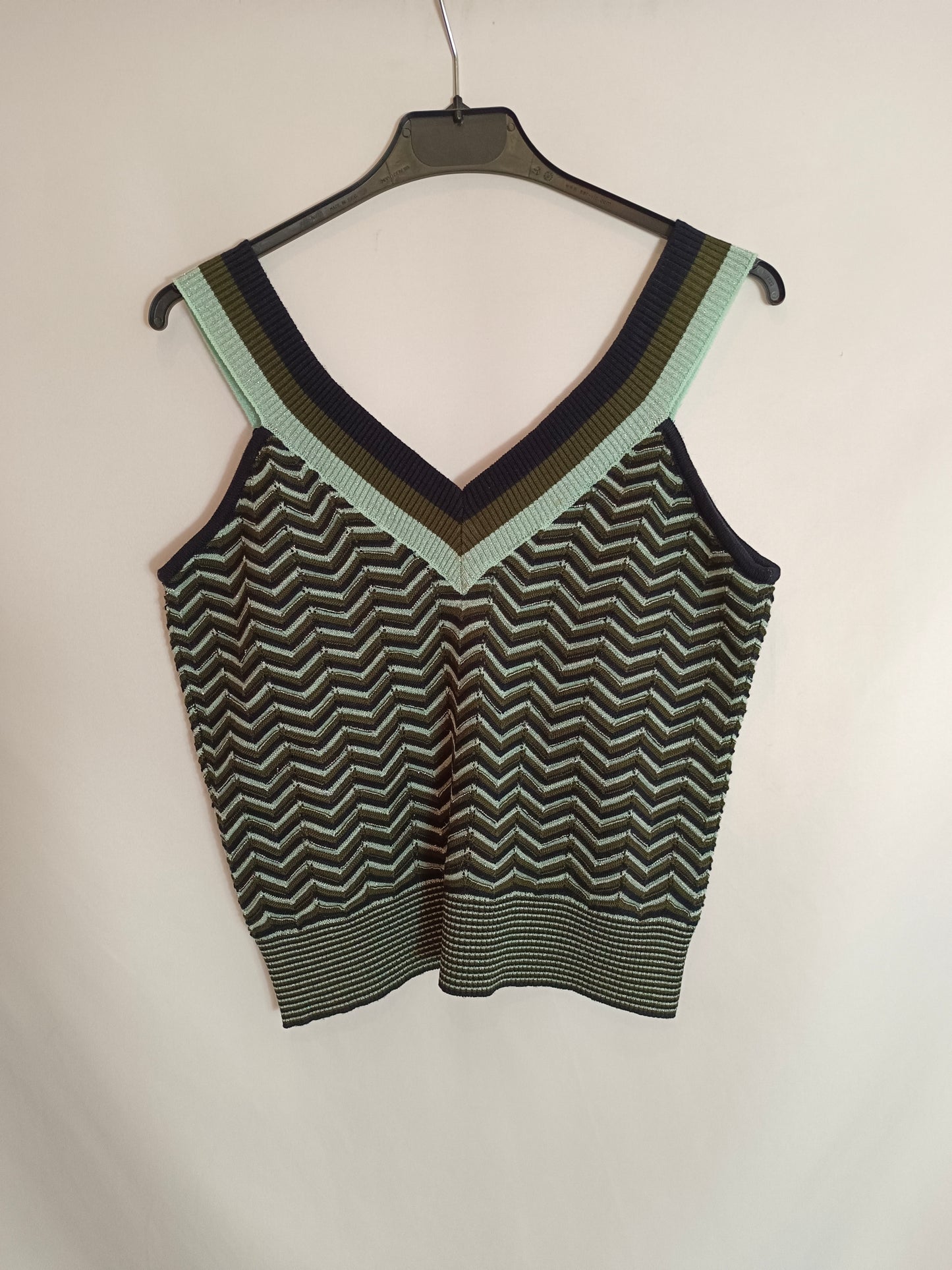 MANGO. Top punto hilos T.s