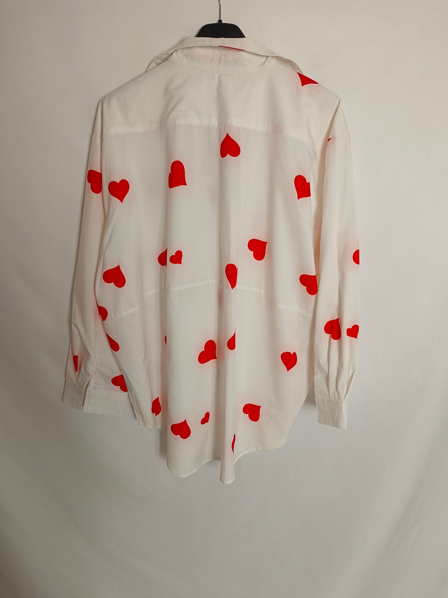 IVIVI. Blusa blanca corazones T.m/l