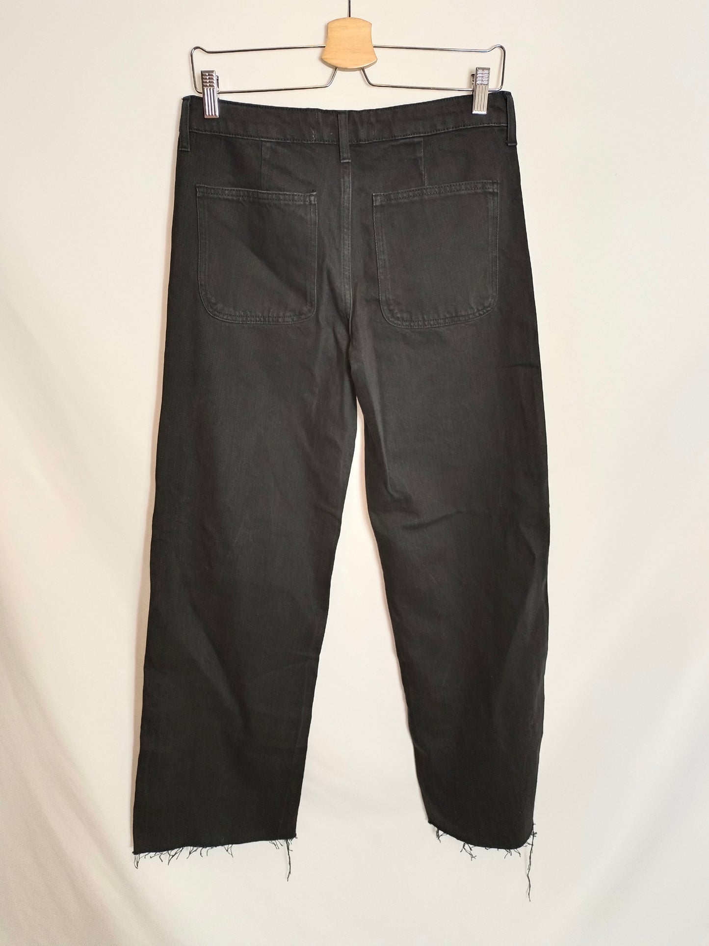 STRADIVARIUS. Pantalón denim gris T.u(36)