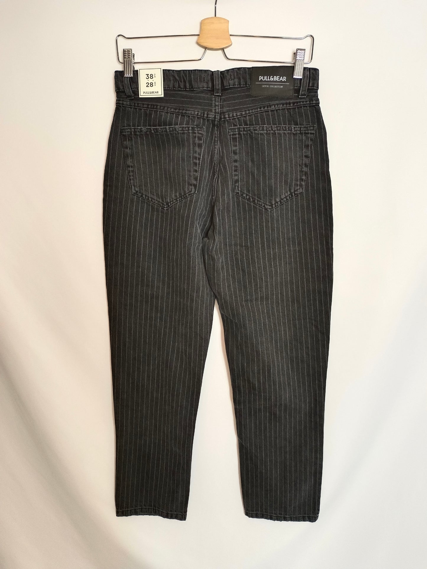 PULL&BEAR. Striped denim trousers, size 38