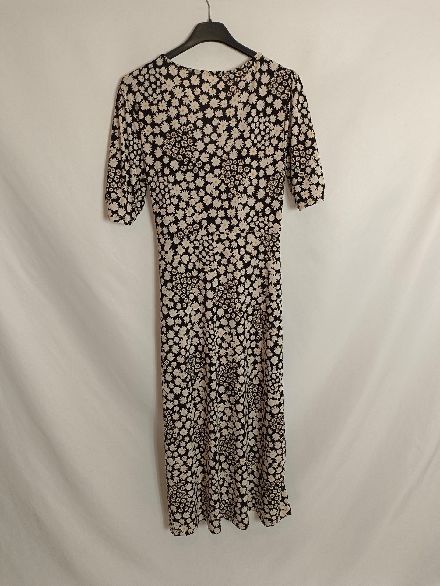 LUSH. Vestido negro margaritas T.m