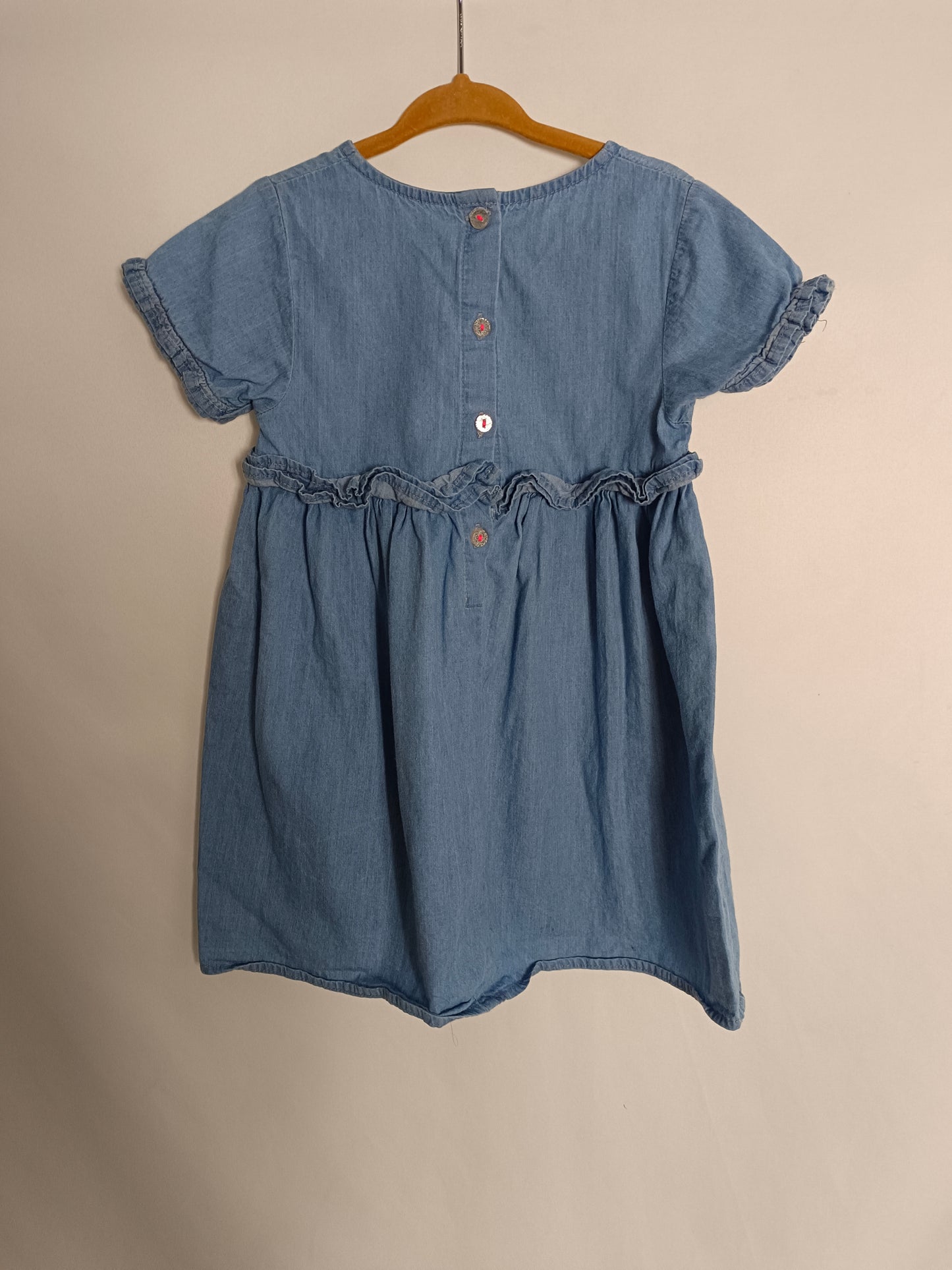 ABSORBA. Short denim dress, 3 years old