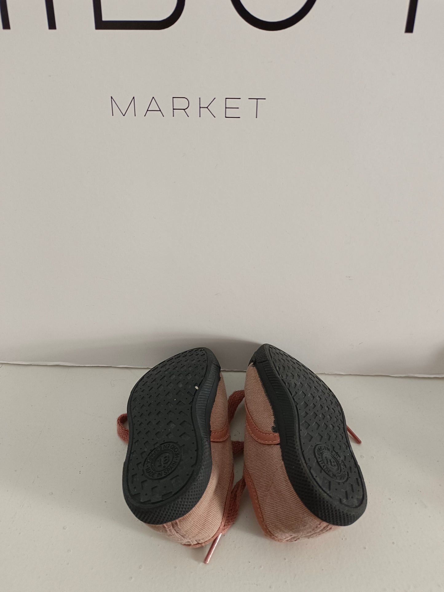 ZARA. Pink toe sneakers, size 18 months