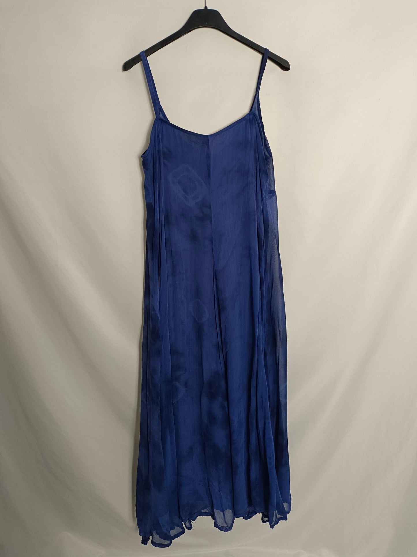 OTRAS. Vestido midi tie dye azul TU(m)TARA