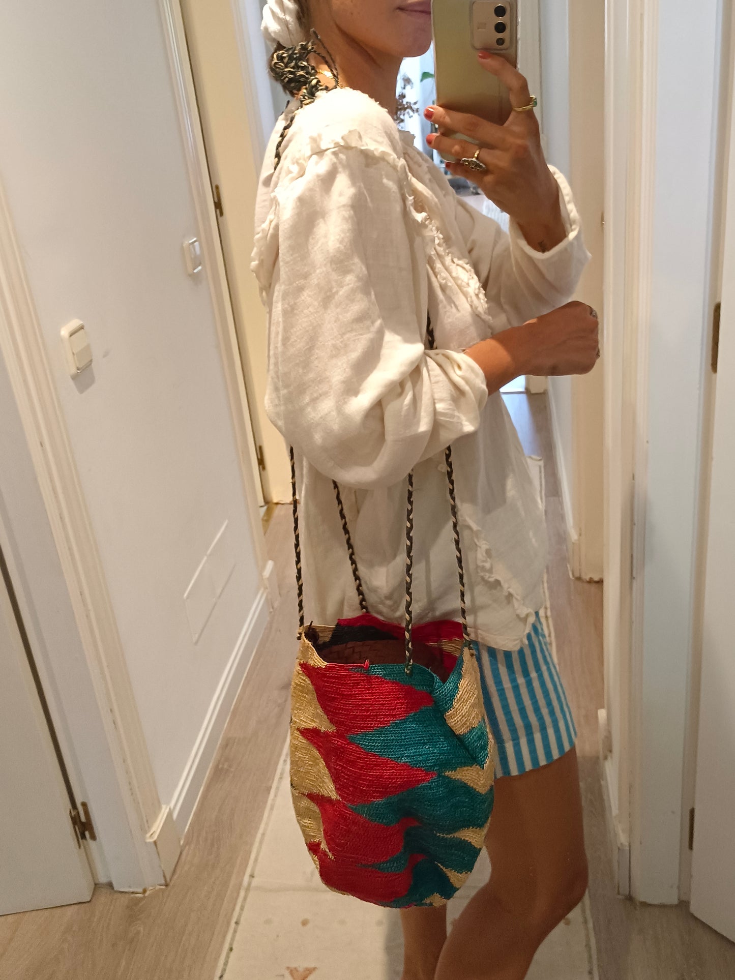 OTHERS. colorful raffia bag