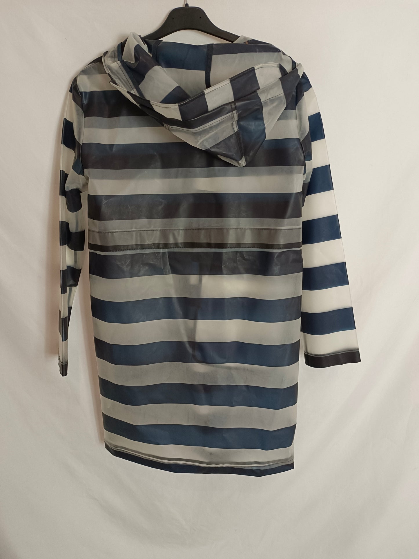 ZARA. Parka impermeable rayas T.s