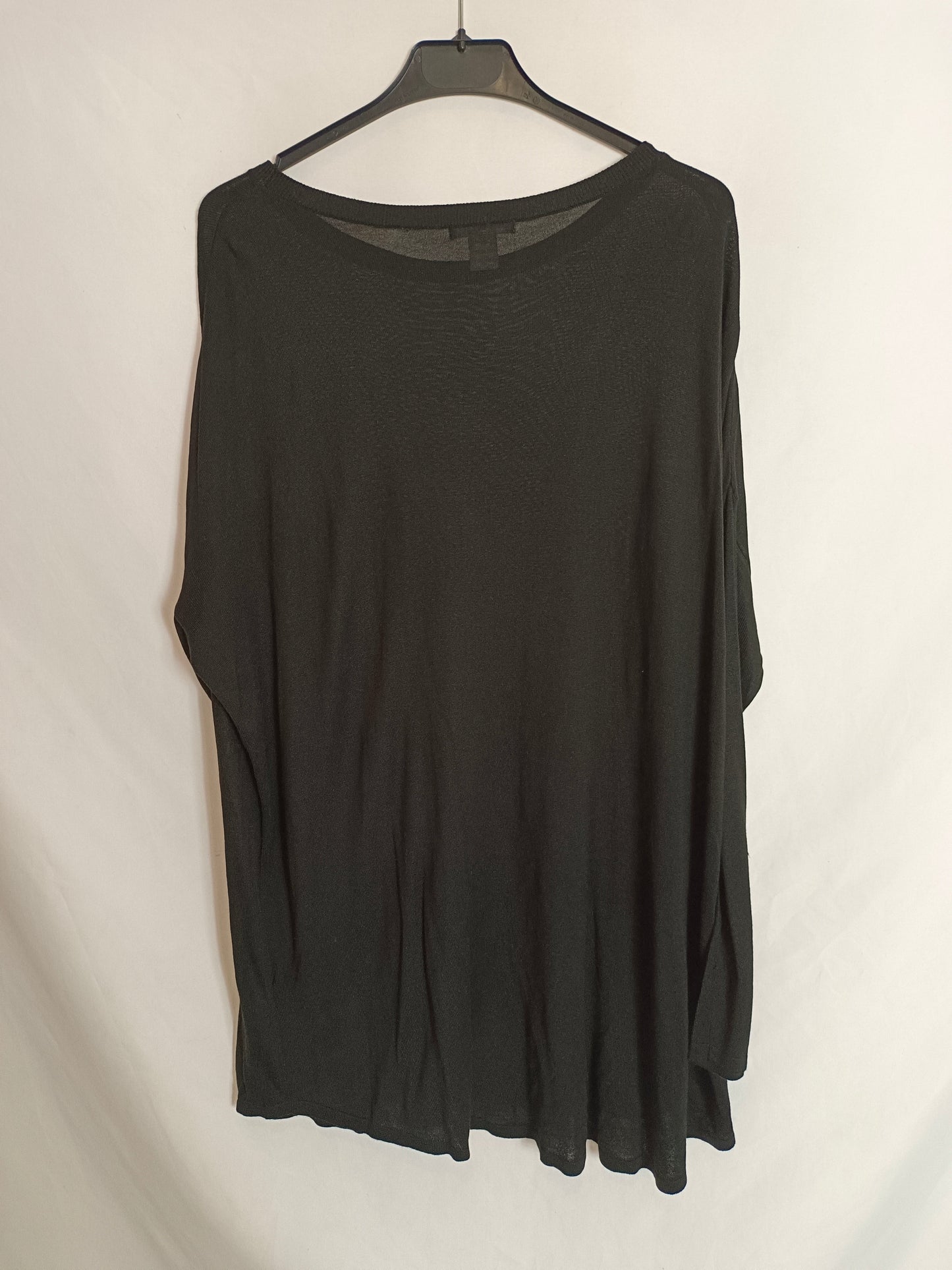 H&M. jersey negro fino T.m