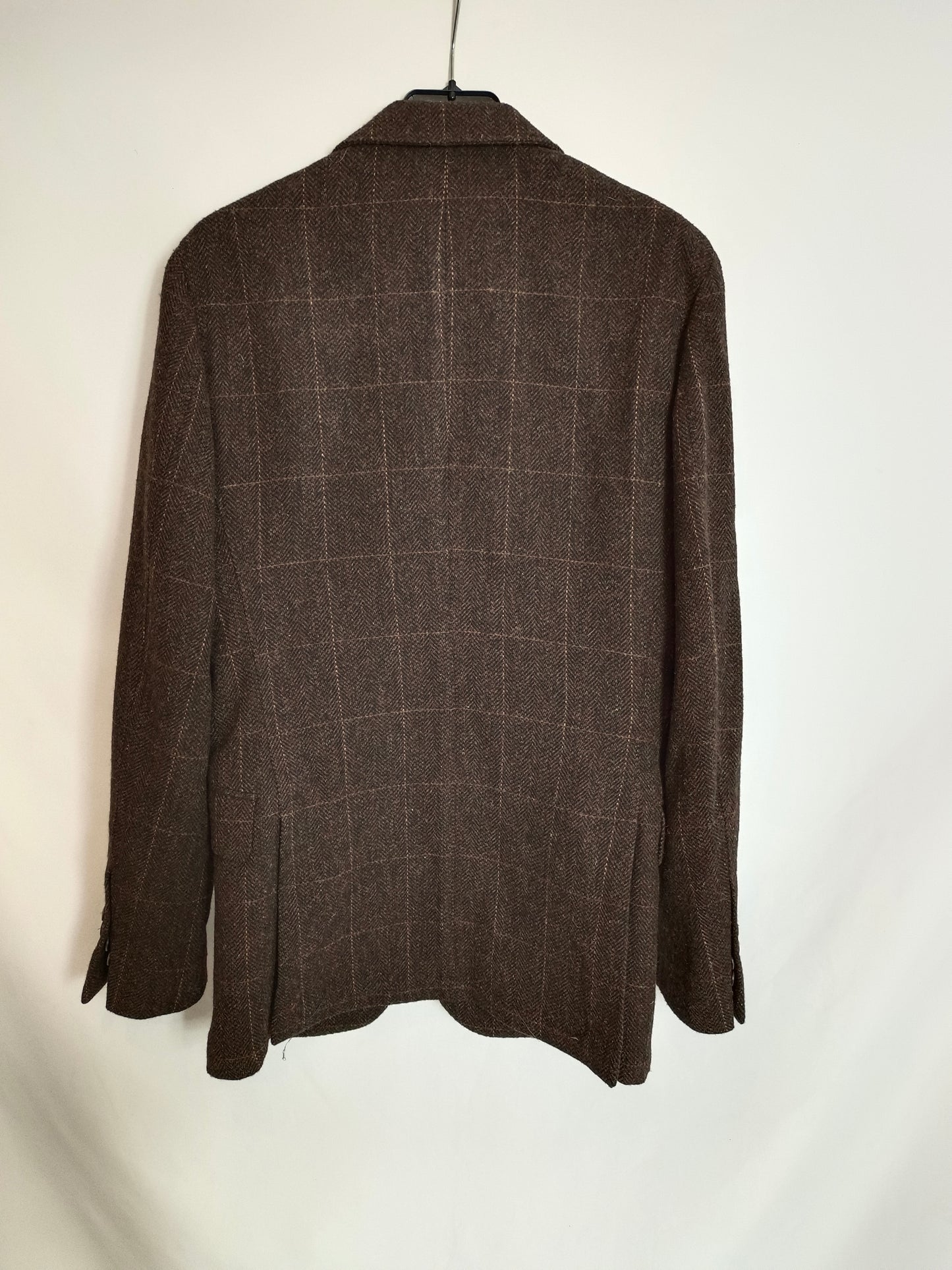 SCALPERS. Brown checked blazer TU(s/m)