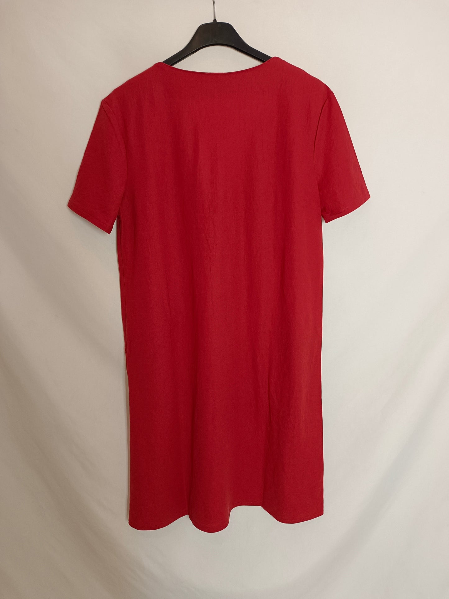 ZARA. Vestido corto teja T.m