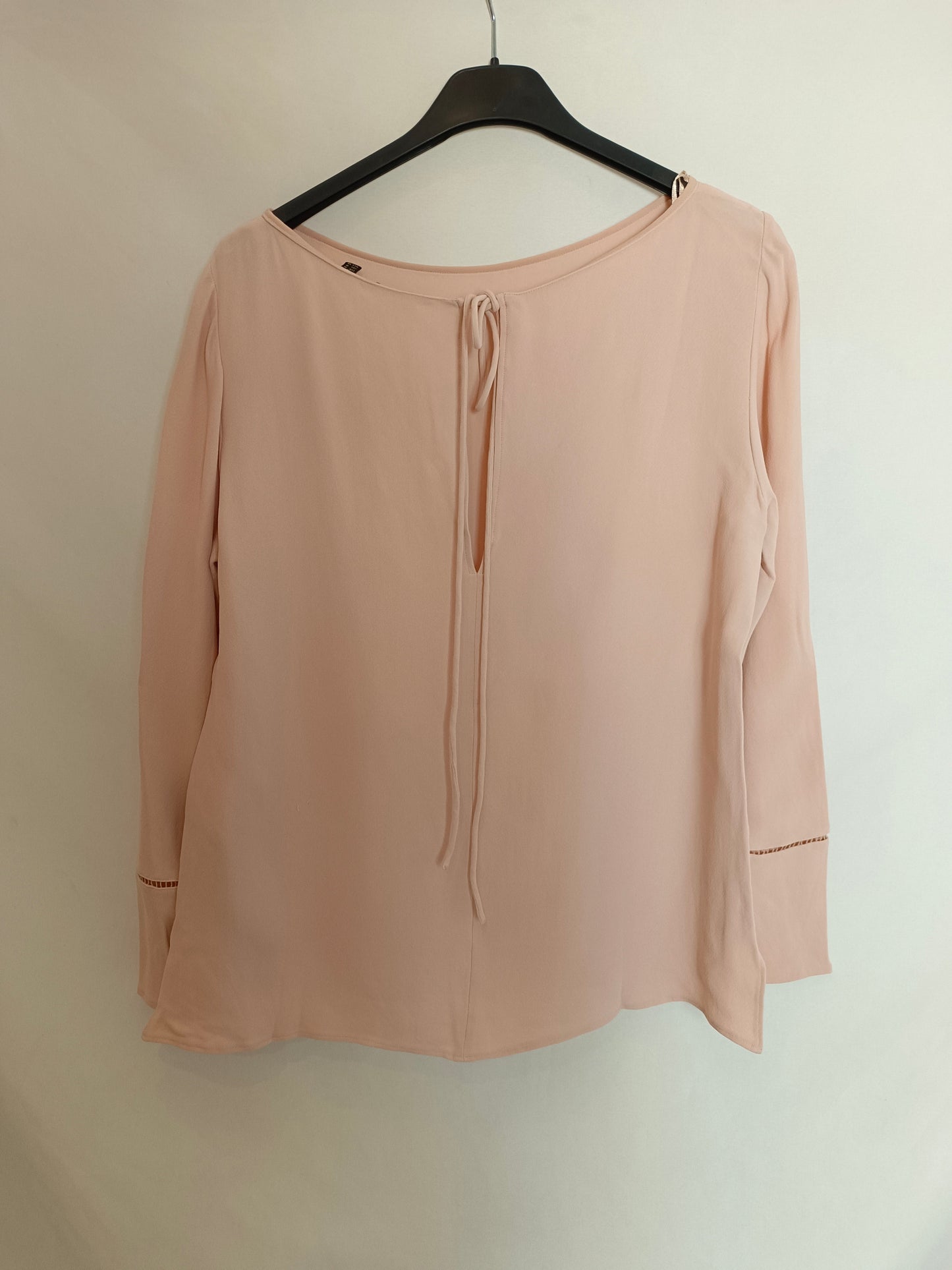 MASSIMO DUTTI. Blusa rosa fluida T.m