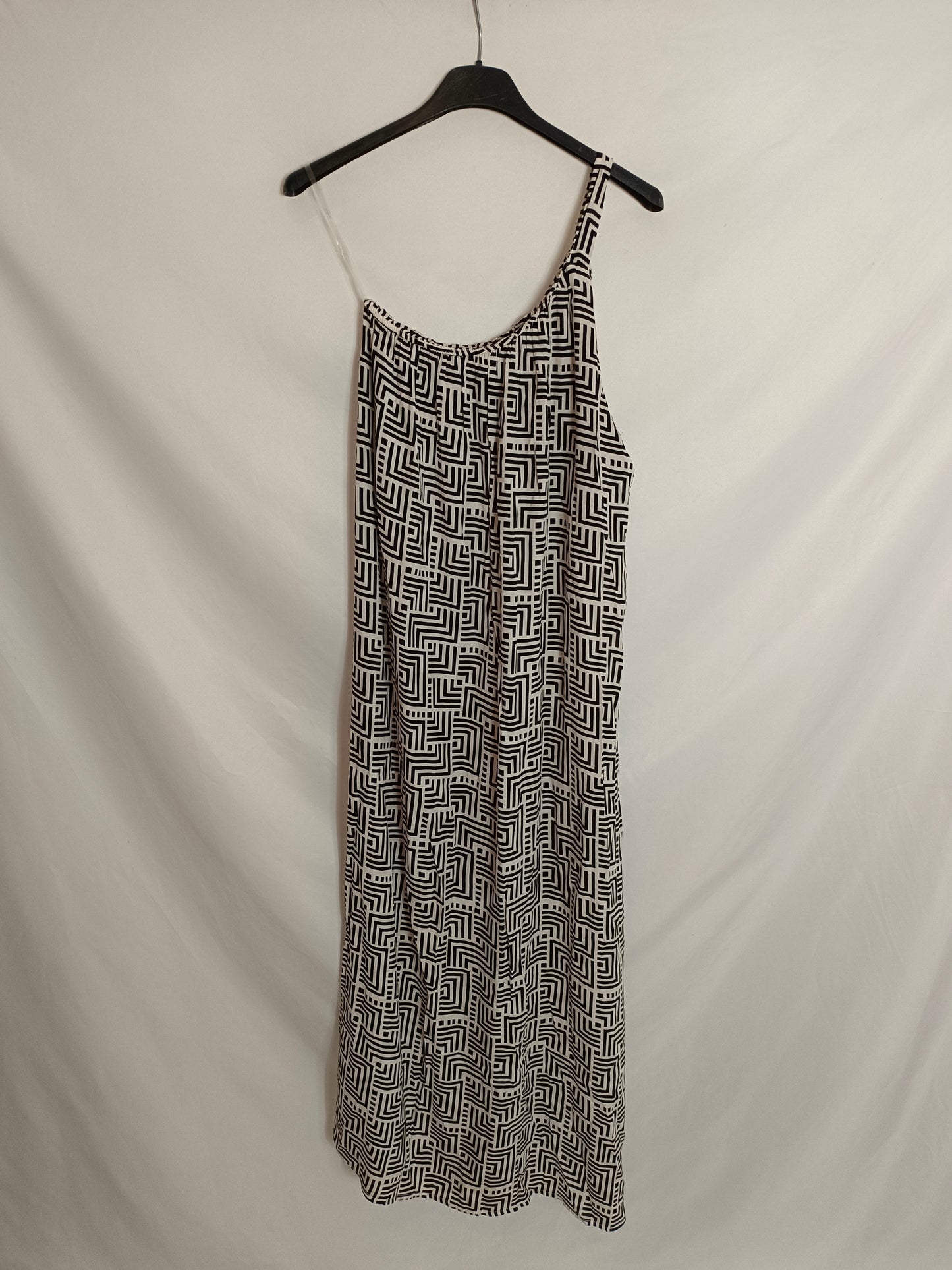 AMEE. Vestido asimétrico midi T.l