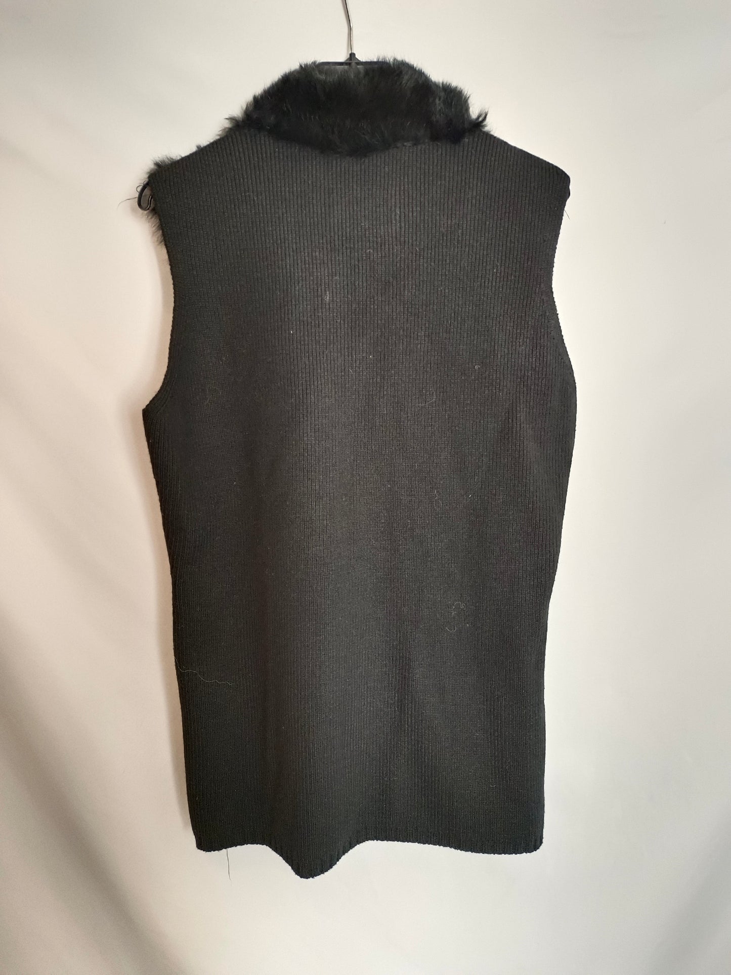 CORTEFIEL. Chaleco pelo negro T.m