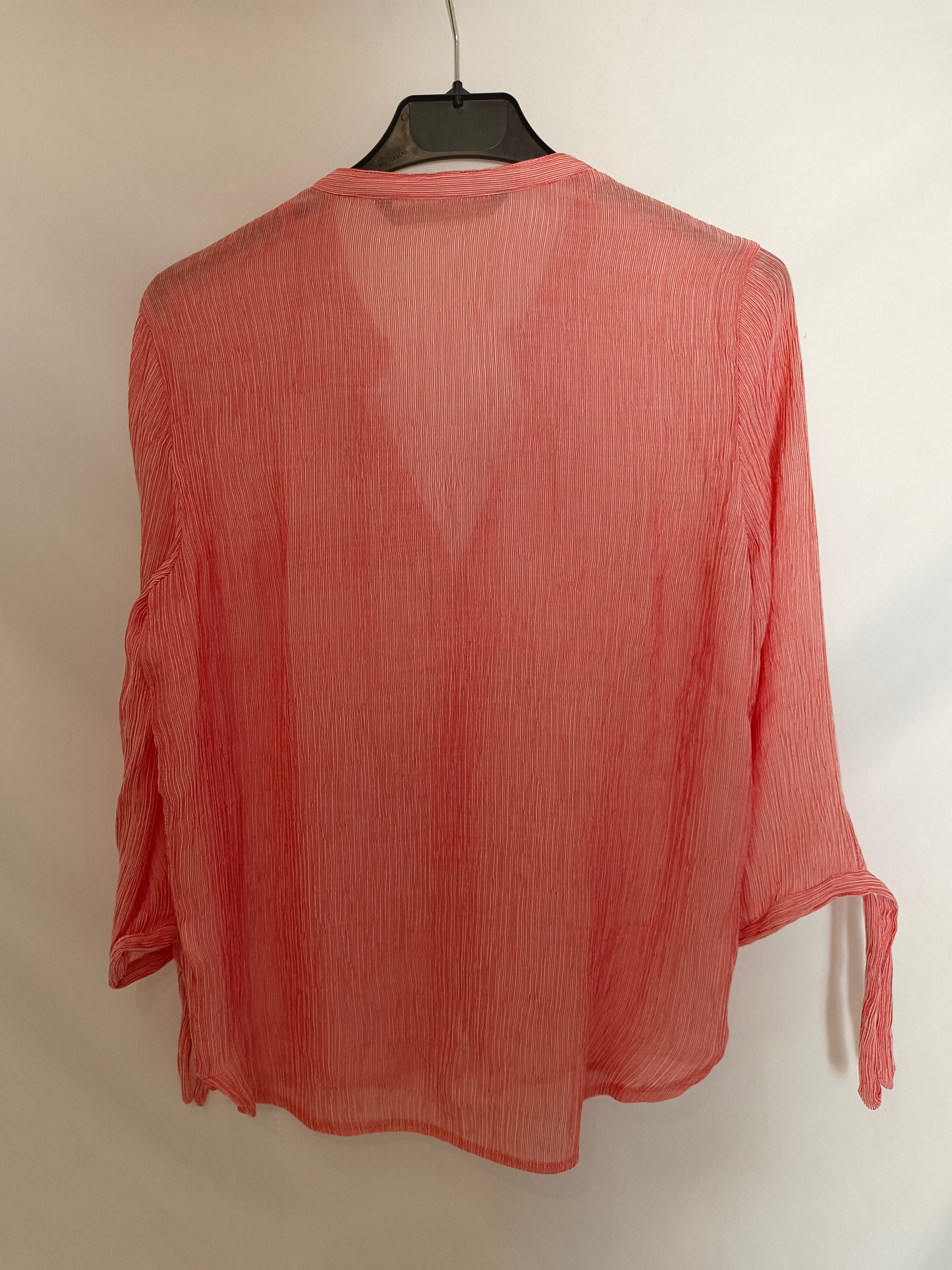 ZARA. Blusa roja rayas T.xs