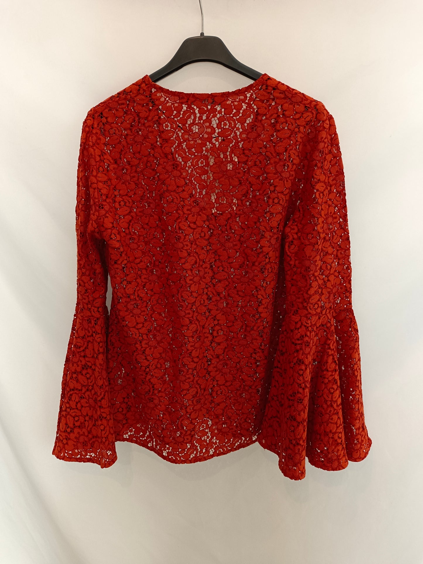 ZARA. Blusa teja encaje. T.S