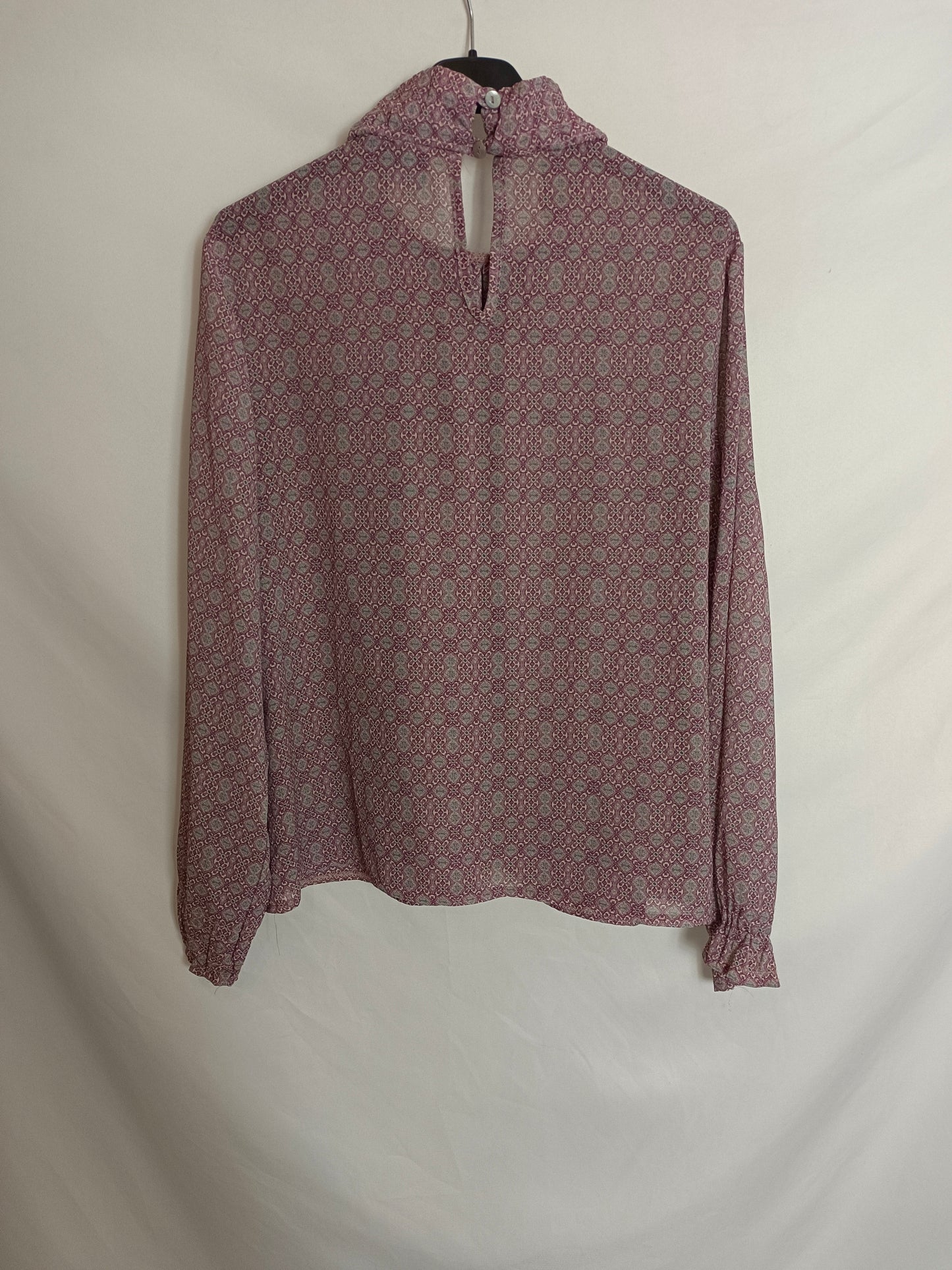 ZUA. Blusa estampada tonos rosas TU(s)