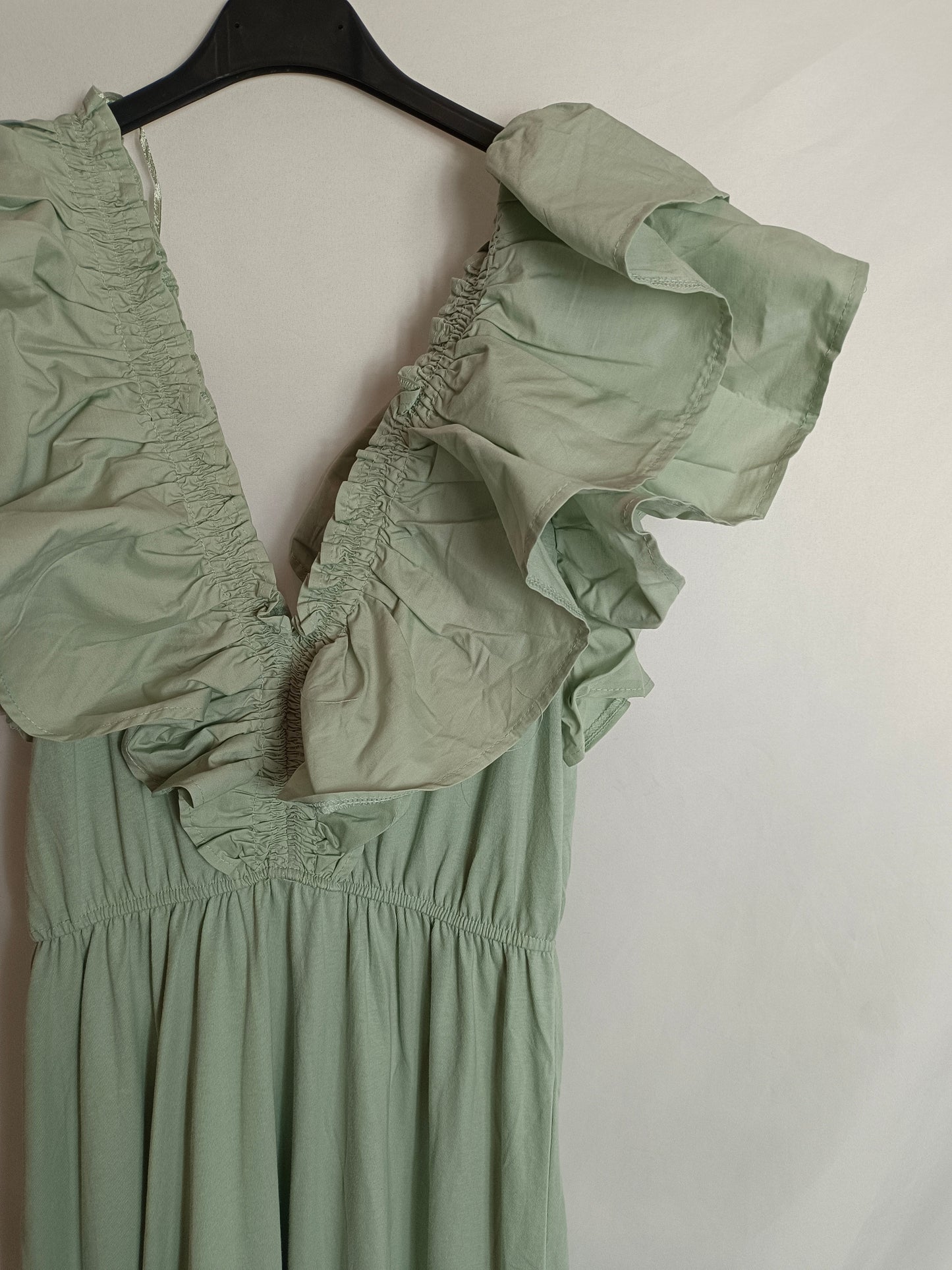 ZARA. Long green dress Tm