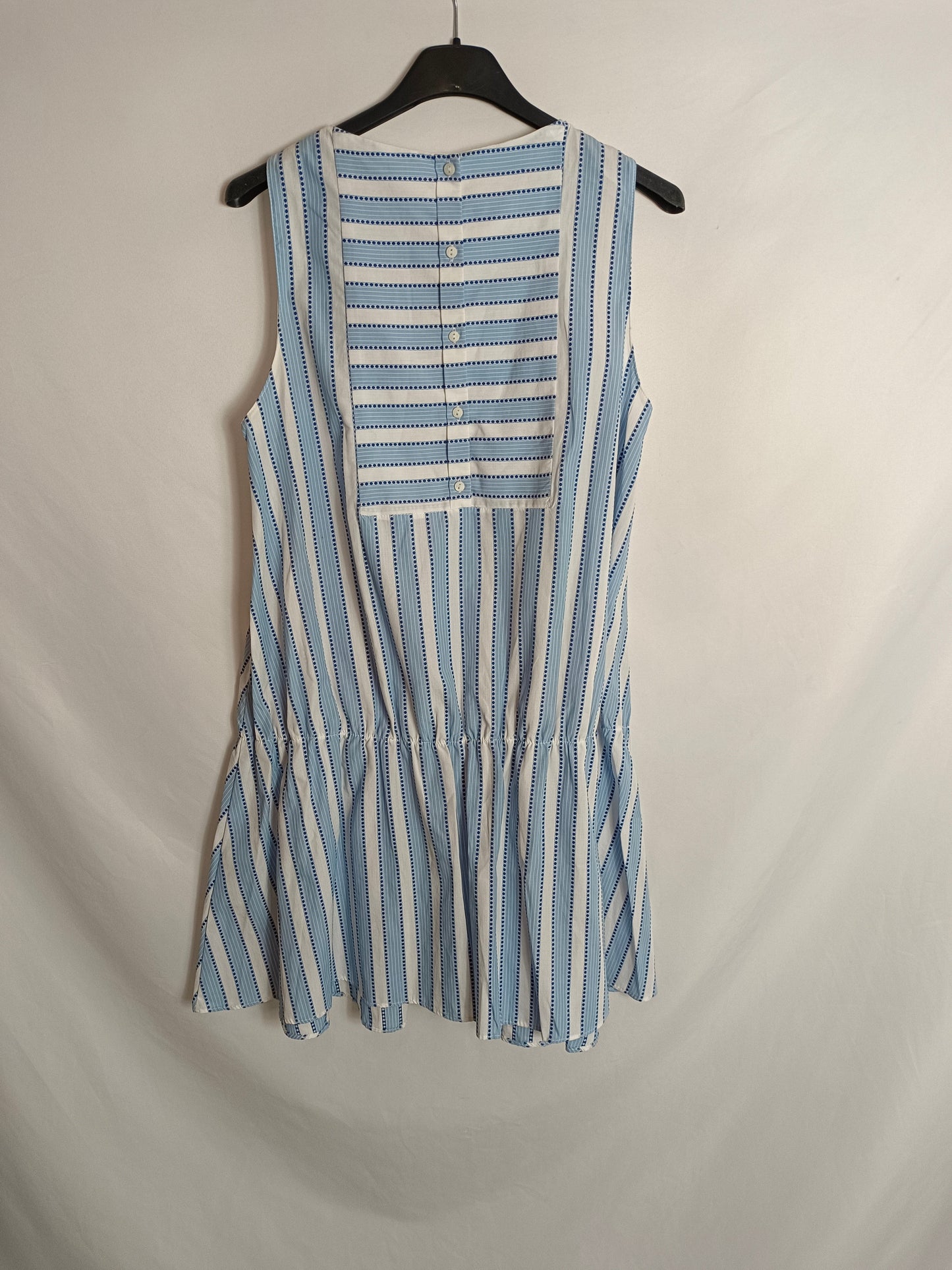 OTRAS. Vestido corto rayas sin mangas T.u(s)