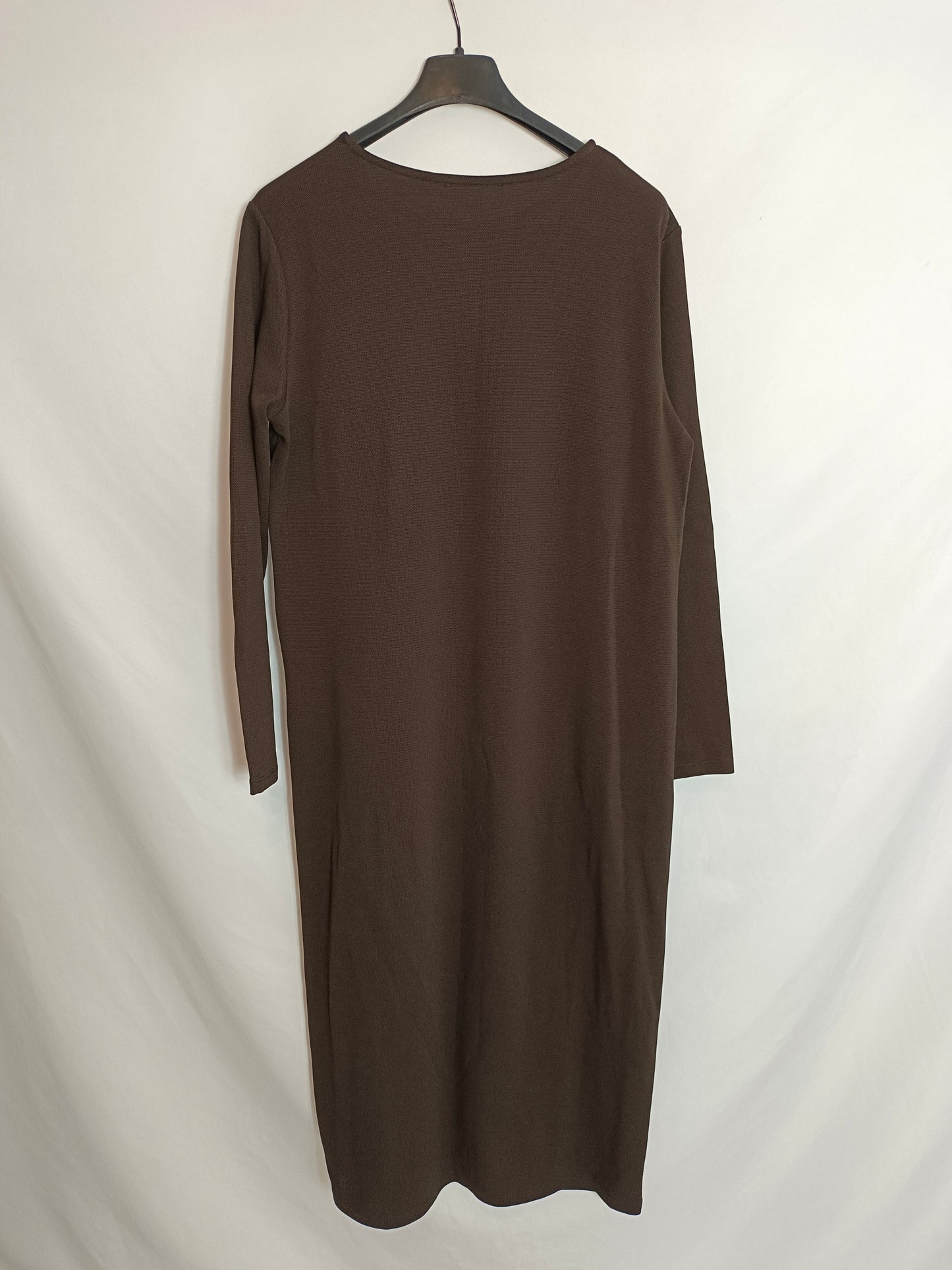 OTRAS. Vestido marrón nudo TU(s/m)