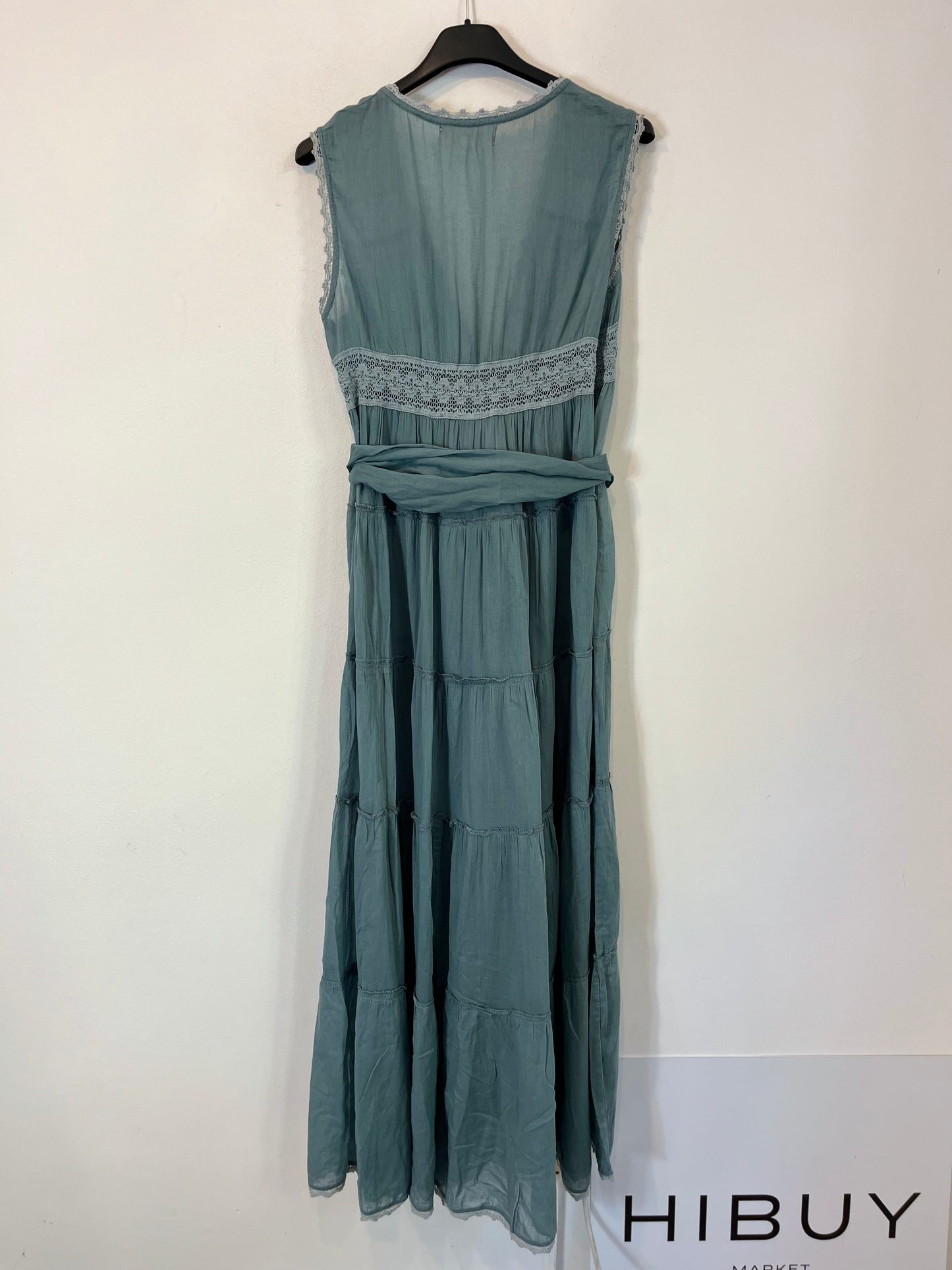 BANJHARA. Vestido/kimono azul largo. T S/M