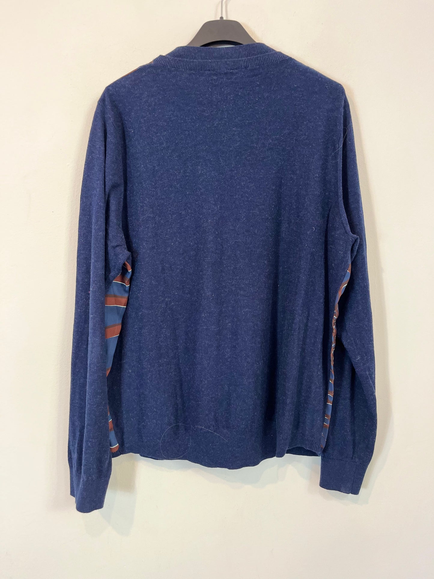 ADOLFO DOMINGUEZ. Jersey azul mezcla. T M