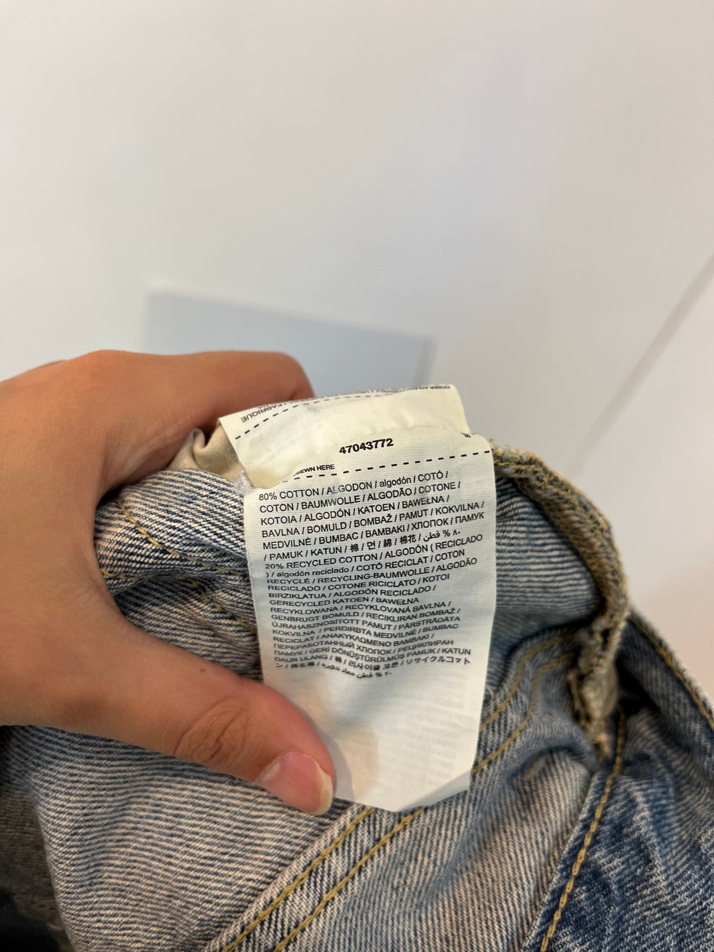 MANGO. Wide leg denim pants. T 36