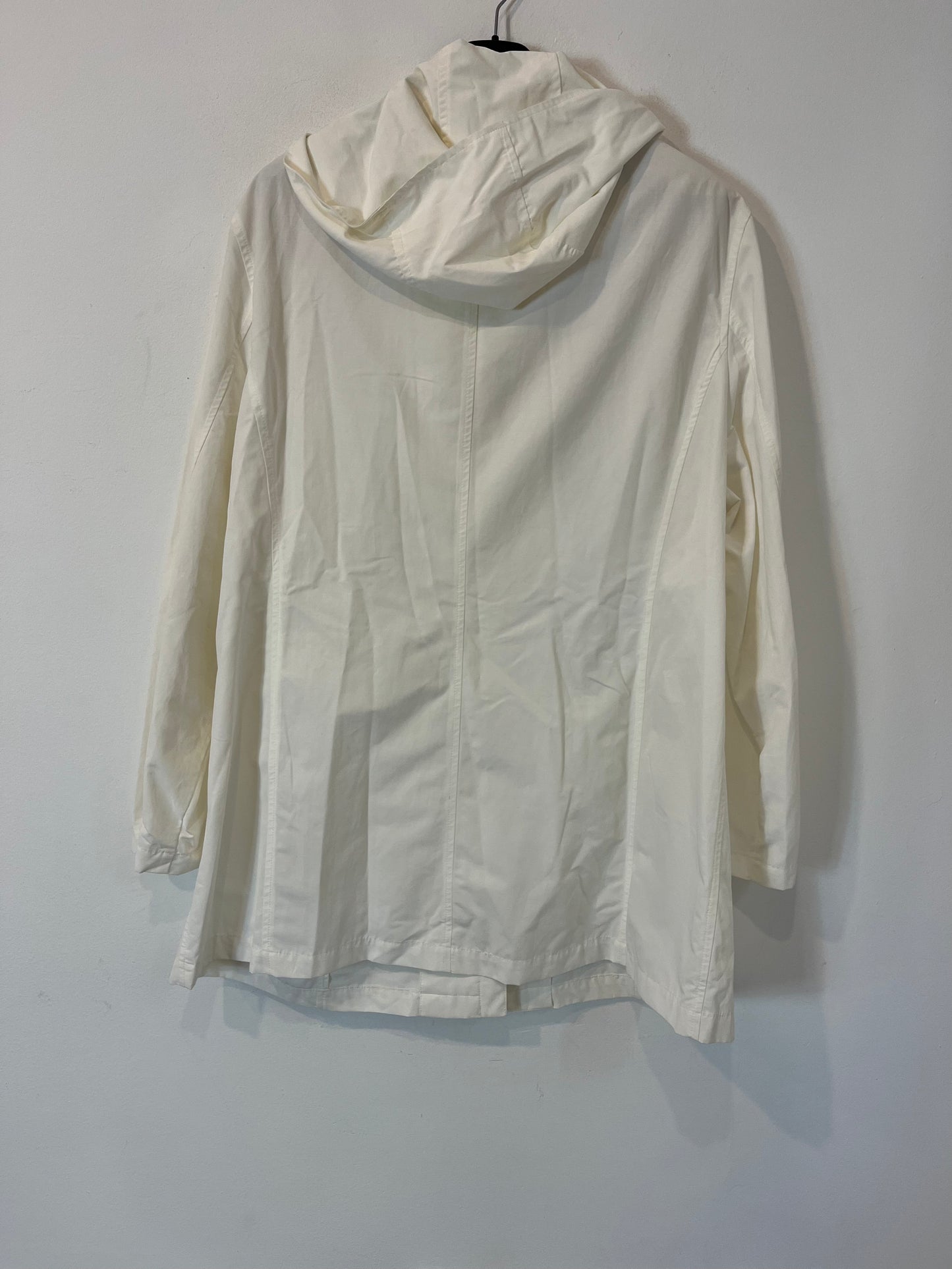 ELENA MIRO. White windbreaker jacket. Size 47 (L/XL)