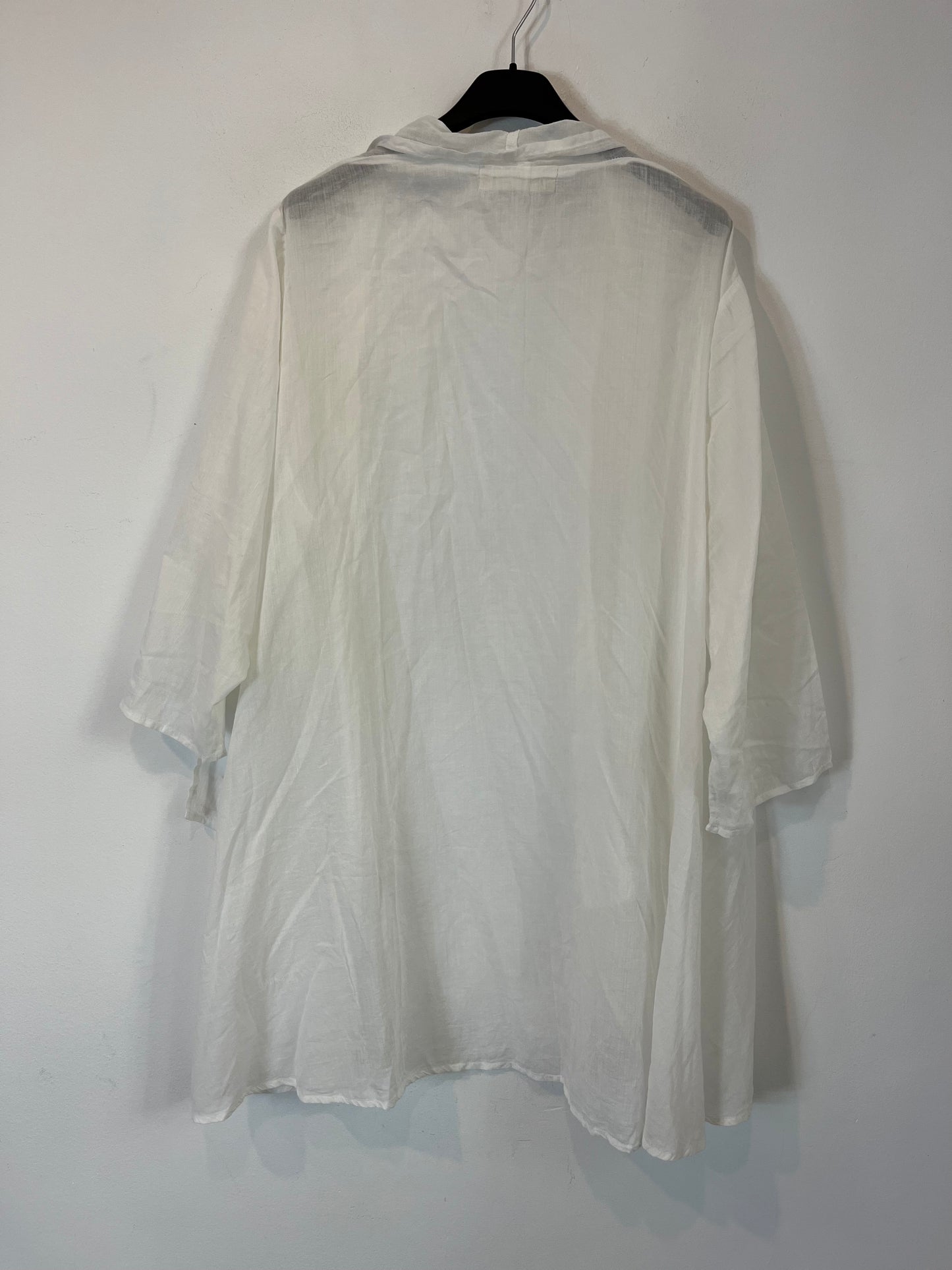 BANJHARA FORMENTERA. Kimono blanco fluido TU(s/m)