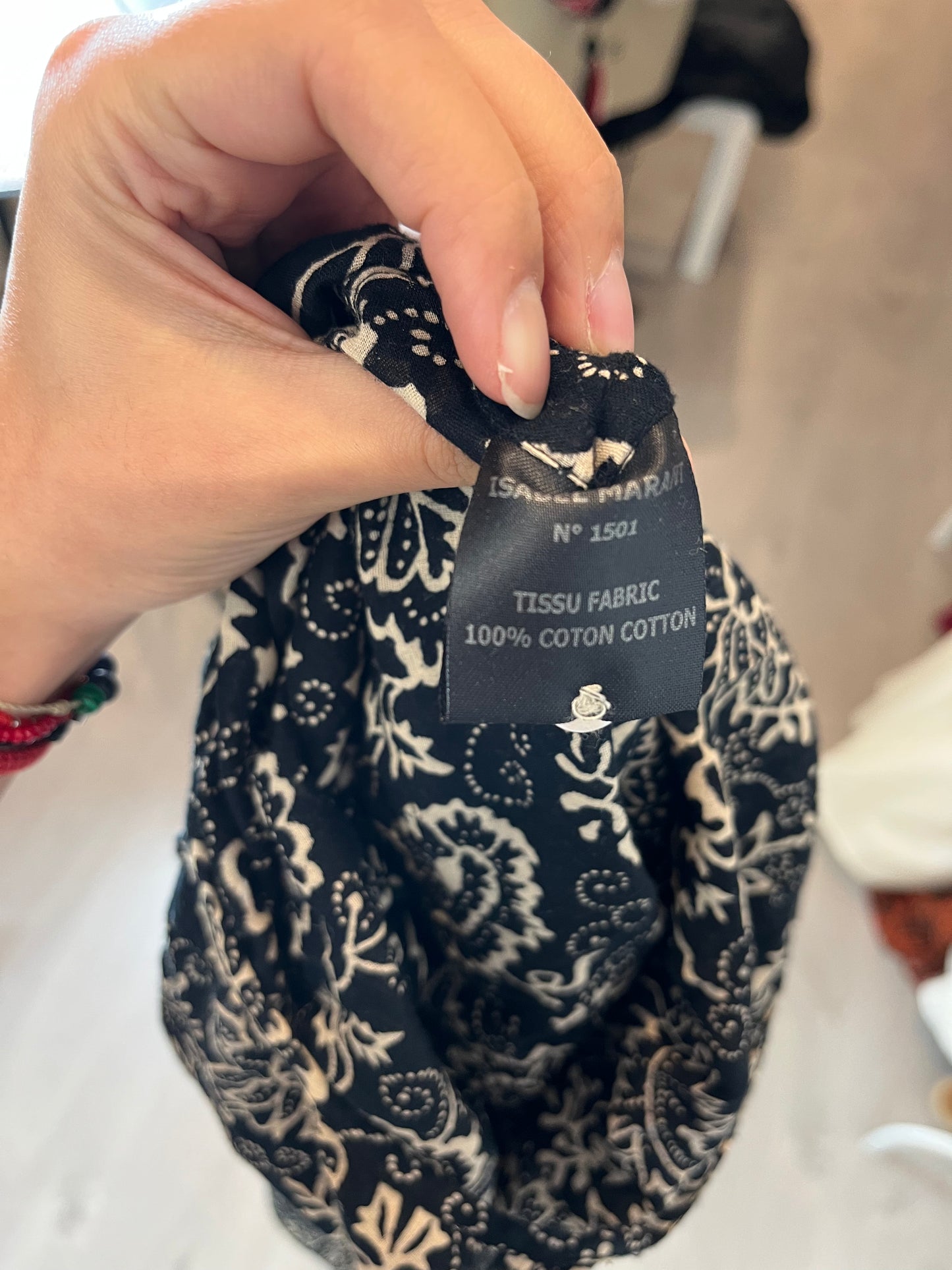 ISABEL MARANT. Black floral print jumpsuit. Size 36