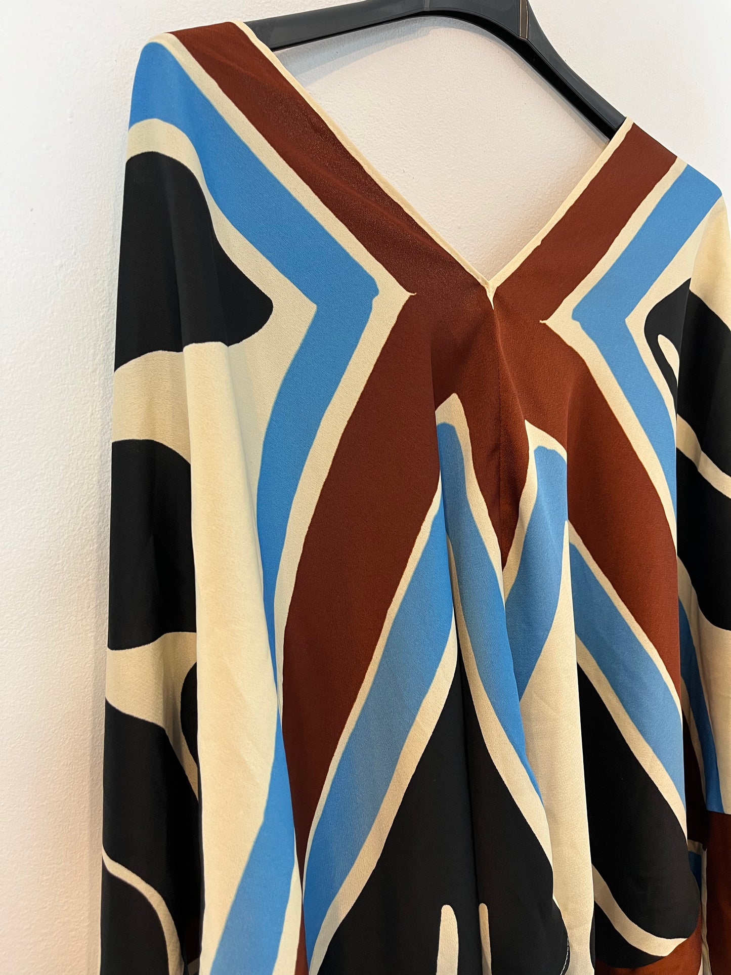 ZARA. Blusa estampado T. M