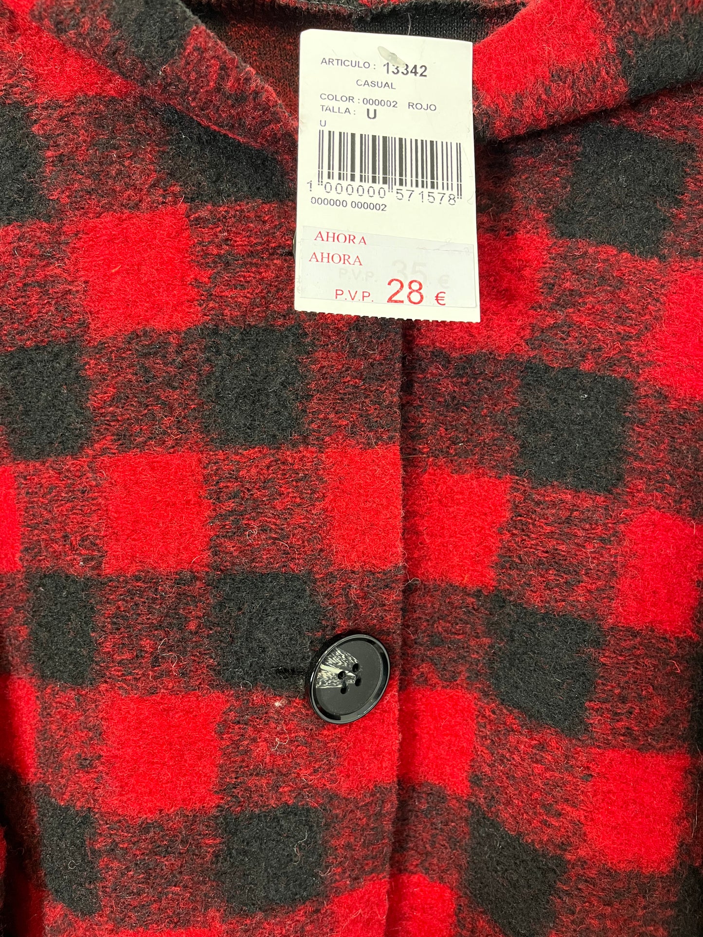 VERDE LIMÓN. Sobre camisa cuadros. TU (M/L)