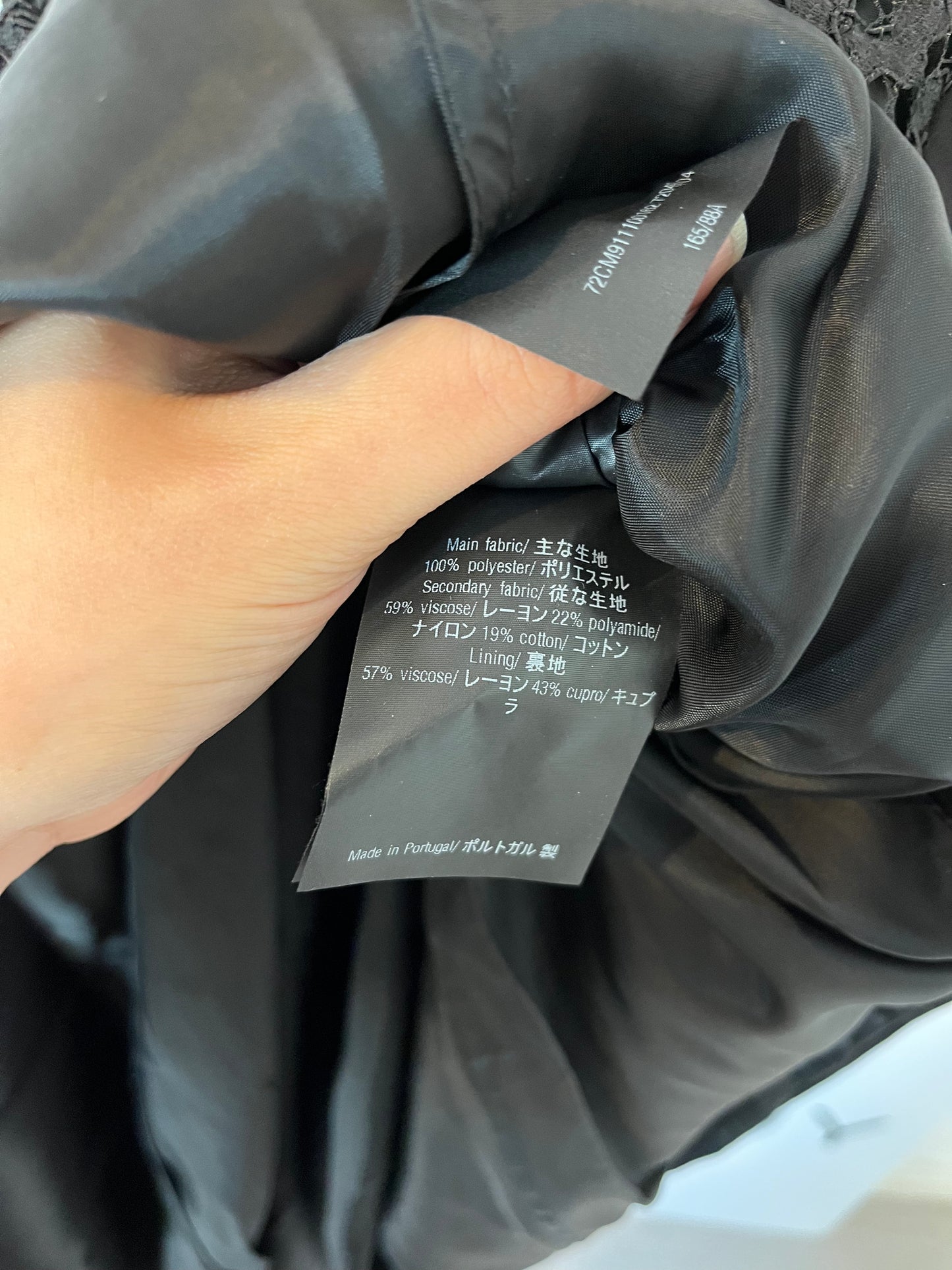 CAROLINA HERRERA. Two-tone long dress. Size 36