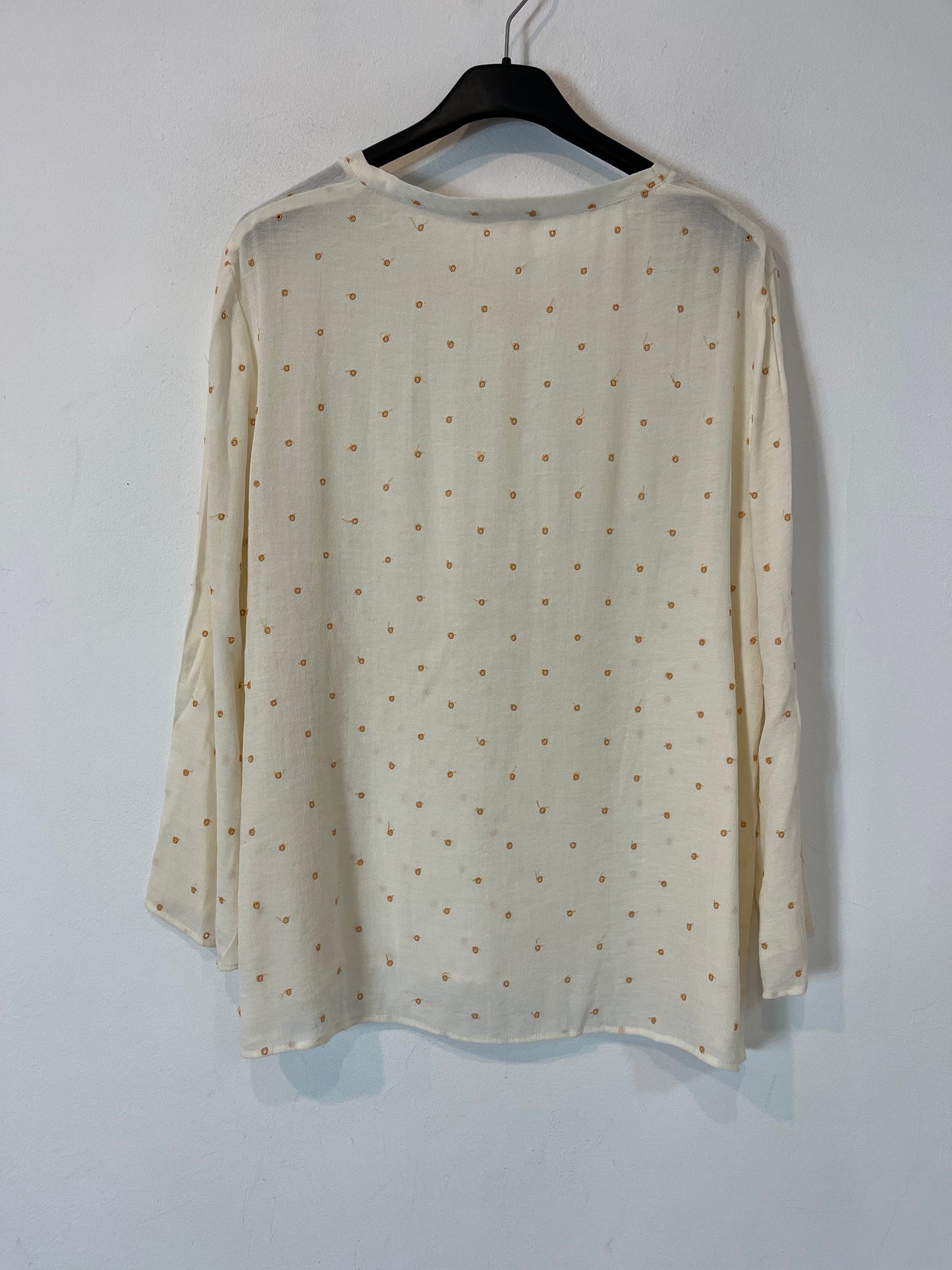 MAJE. Blusa círculos bordados. T M