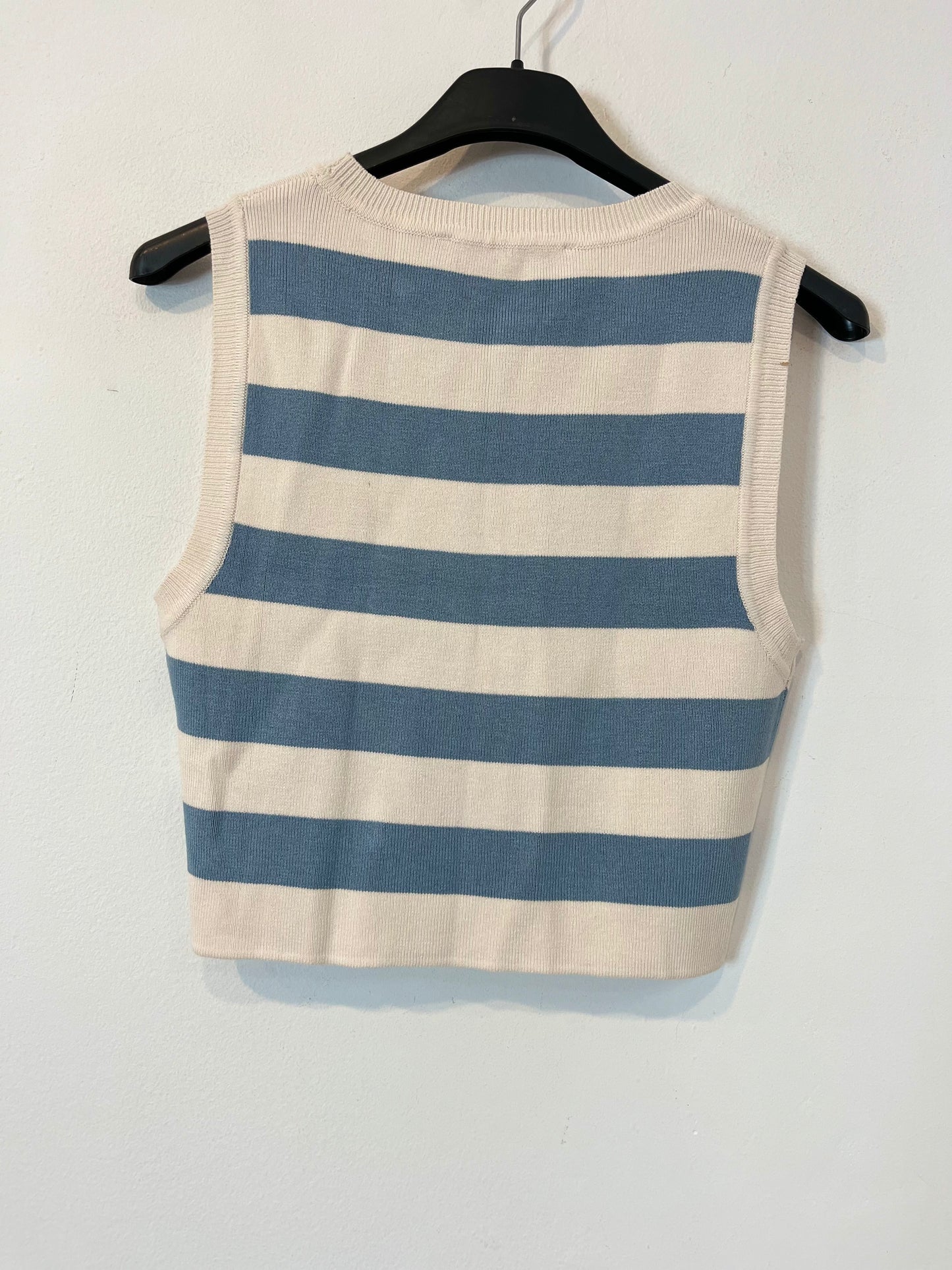 ZARA. Striped knit top. TM