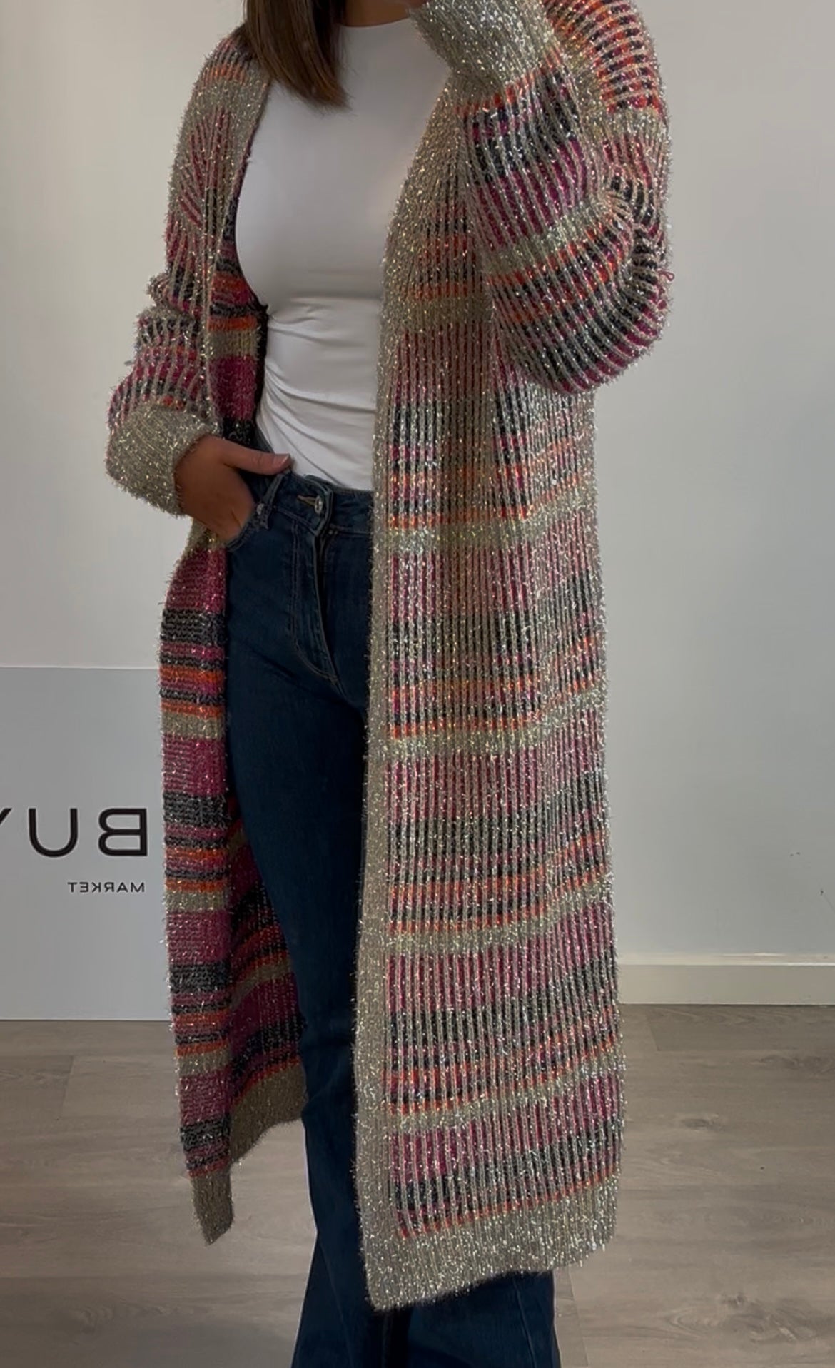 VILAGALLO. Colorful knit jacket. TS