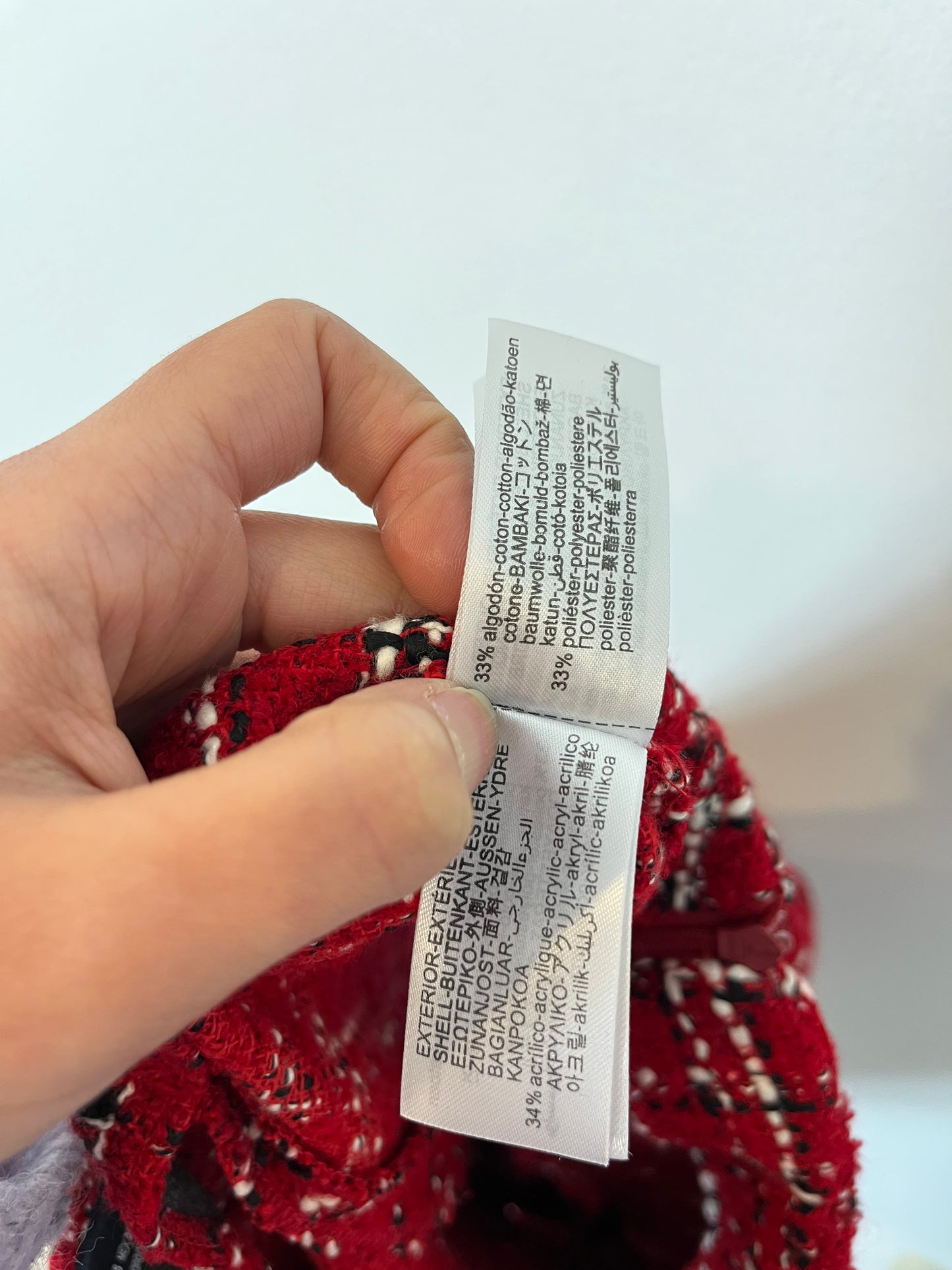 ZARA. Red tweed culottes. TS(XS)