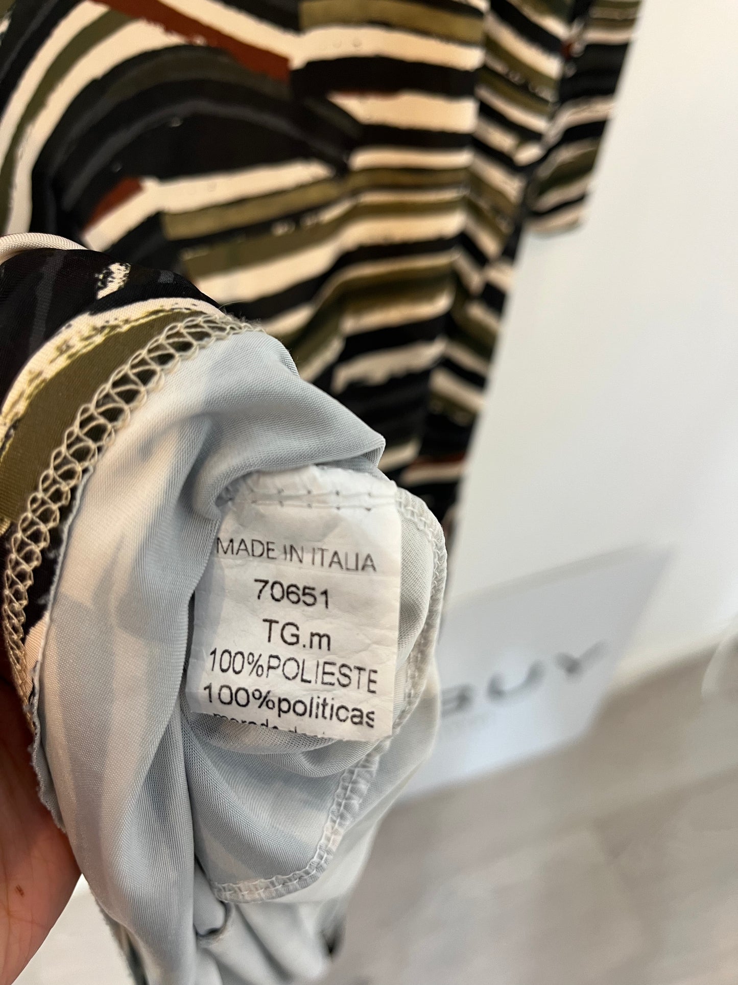 OTRAS. Vestido midi estampado punto elástico. T M