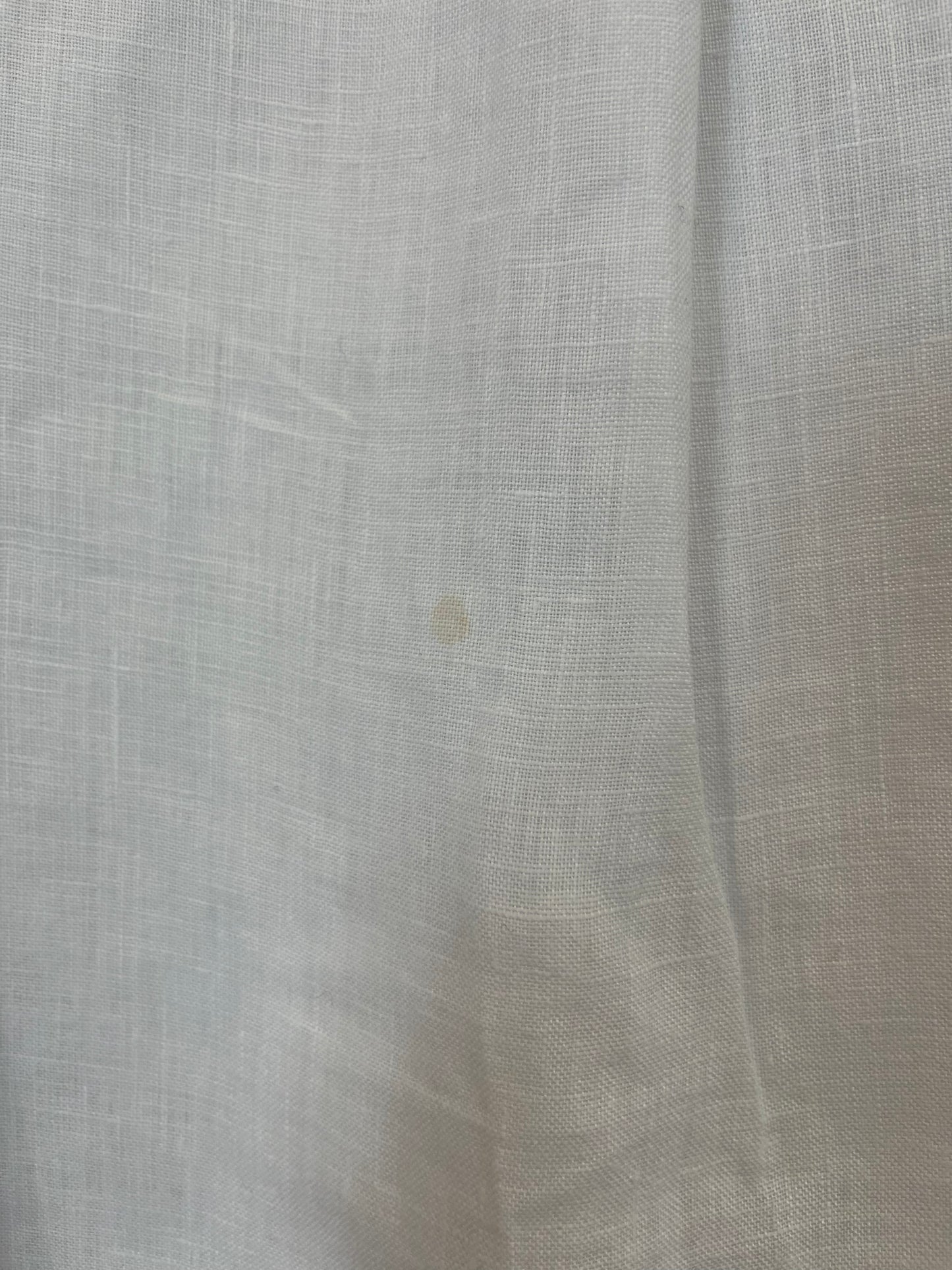 ZARA. Blusa lino blanca. T S