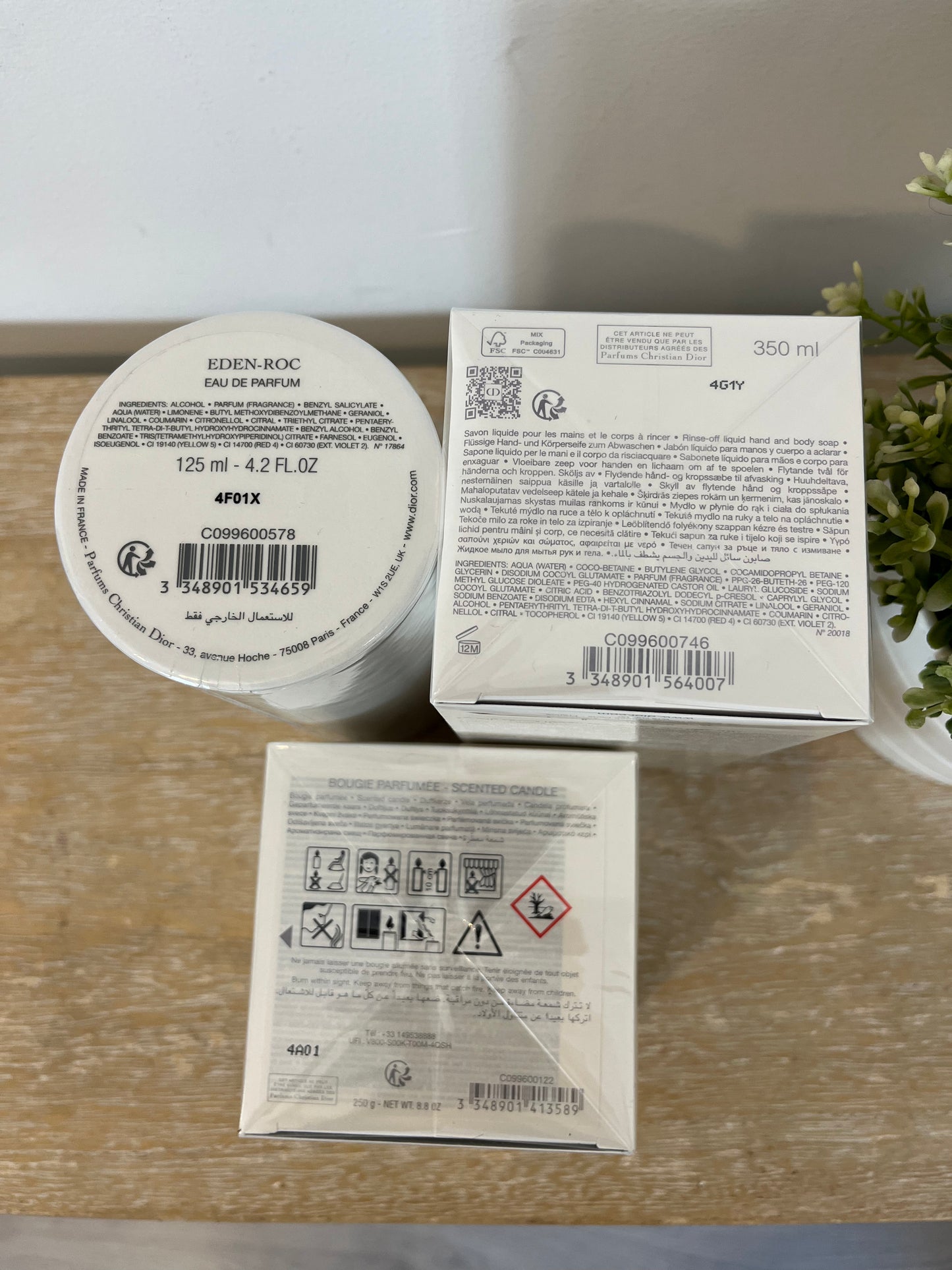 EDEN-ROC. Estuche agua de colonia, vela y crema hidratante