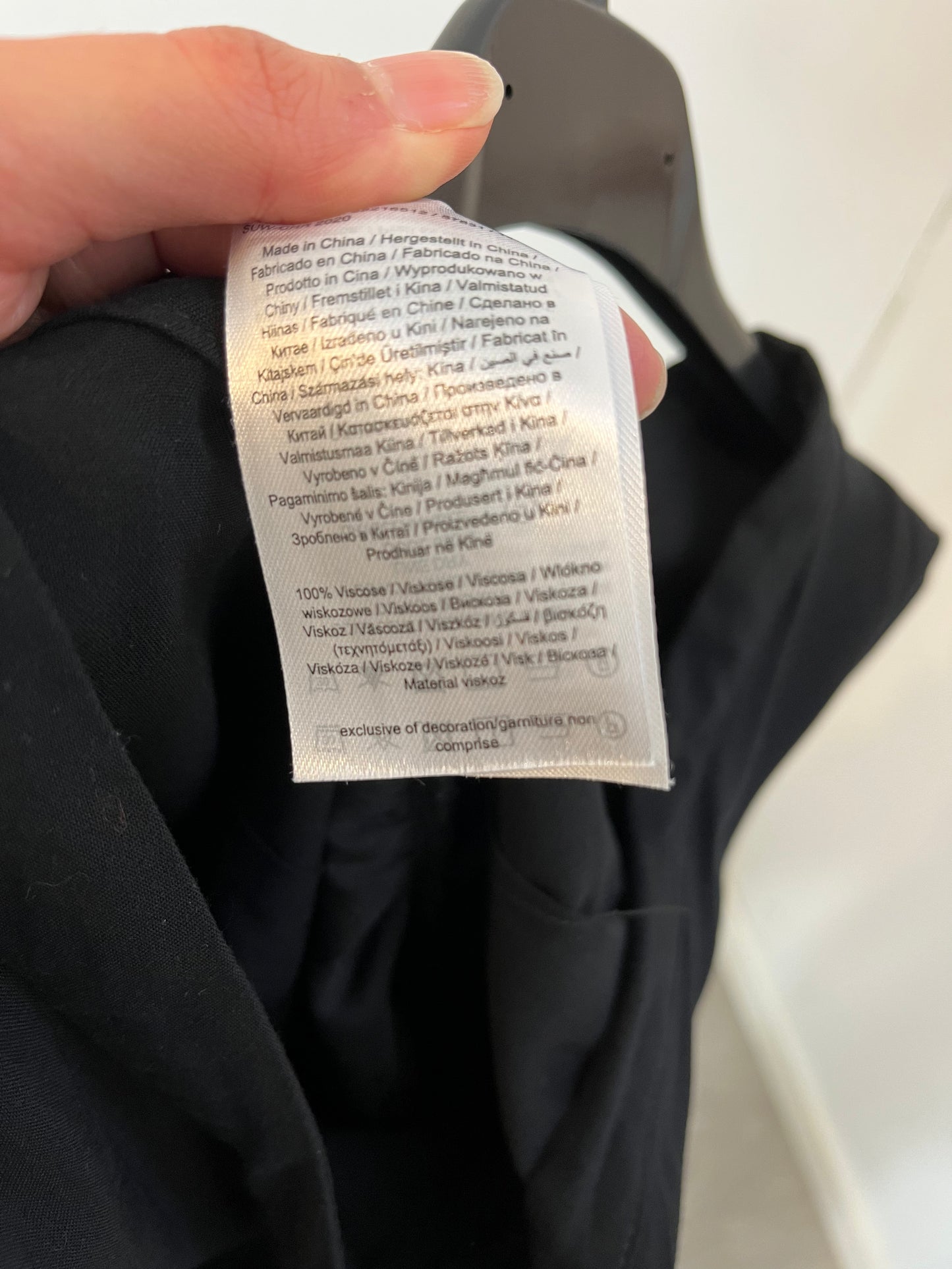 NOISY MAY. Black shirt dress T.xs