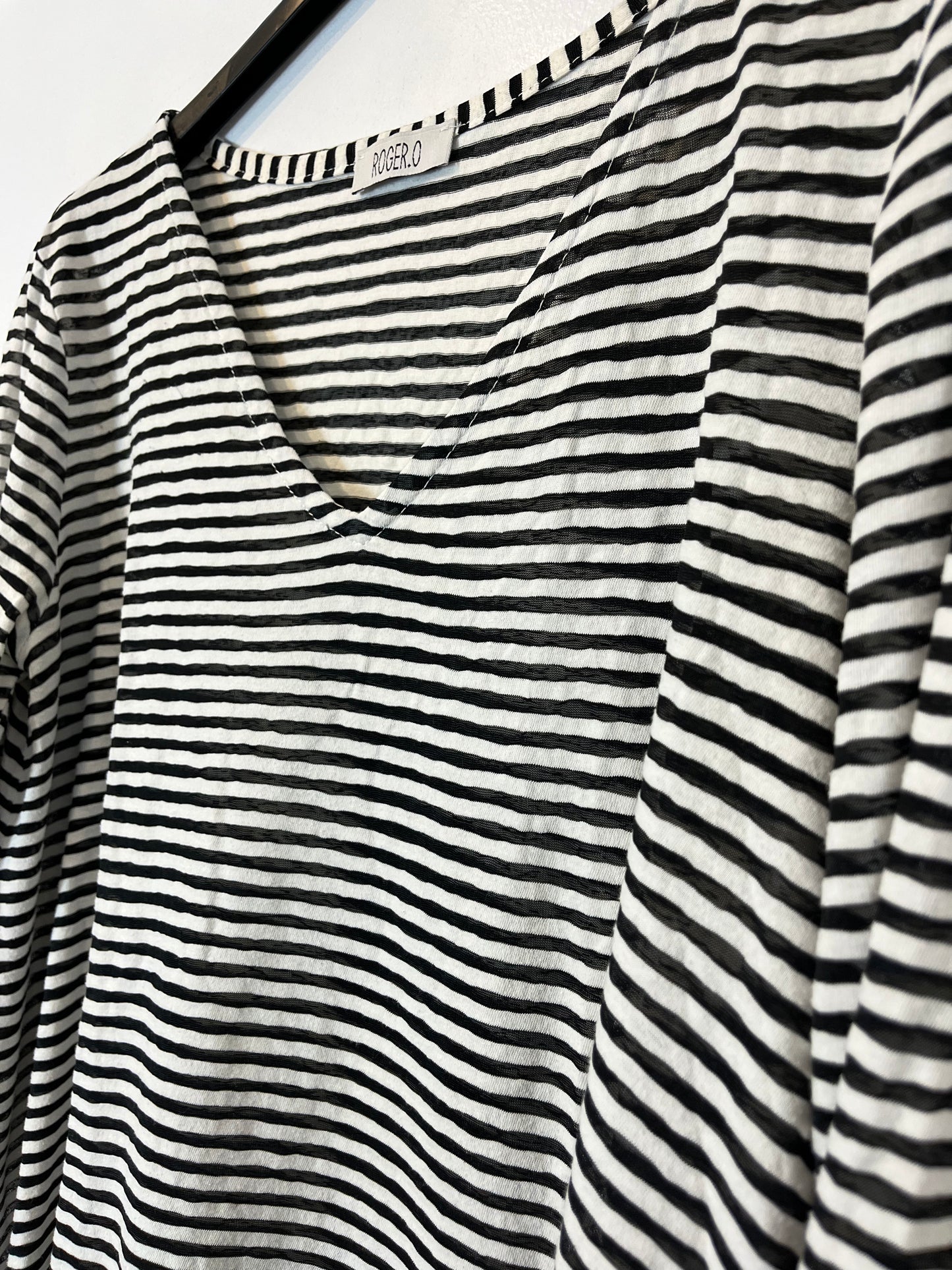 ROGER.O. Camiseta rayas algodón. T 44