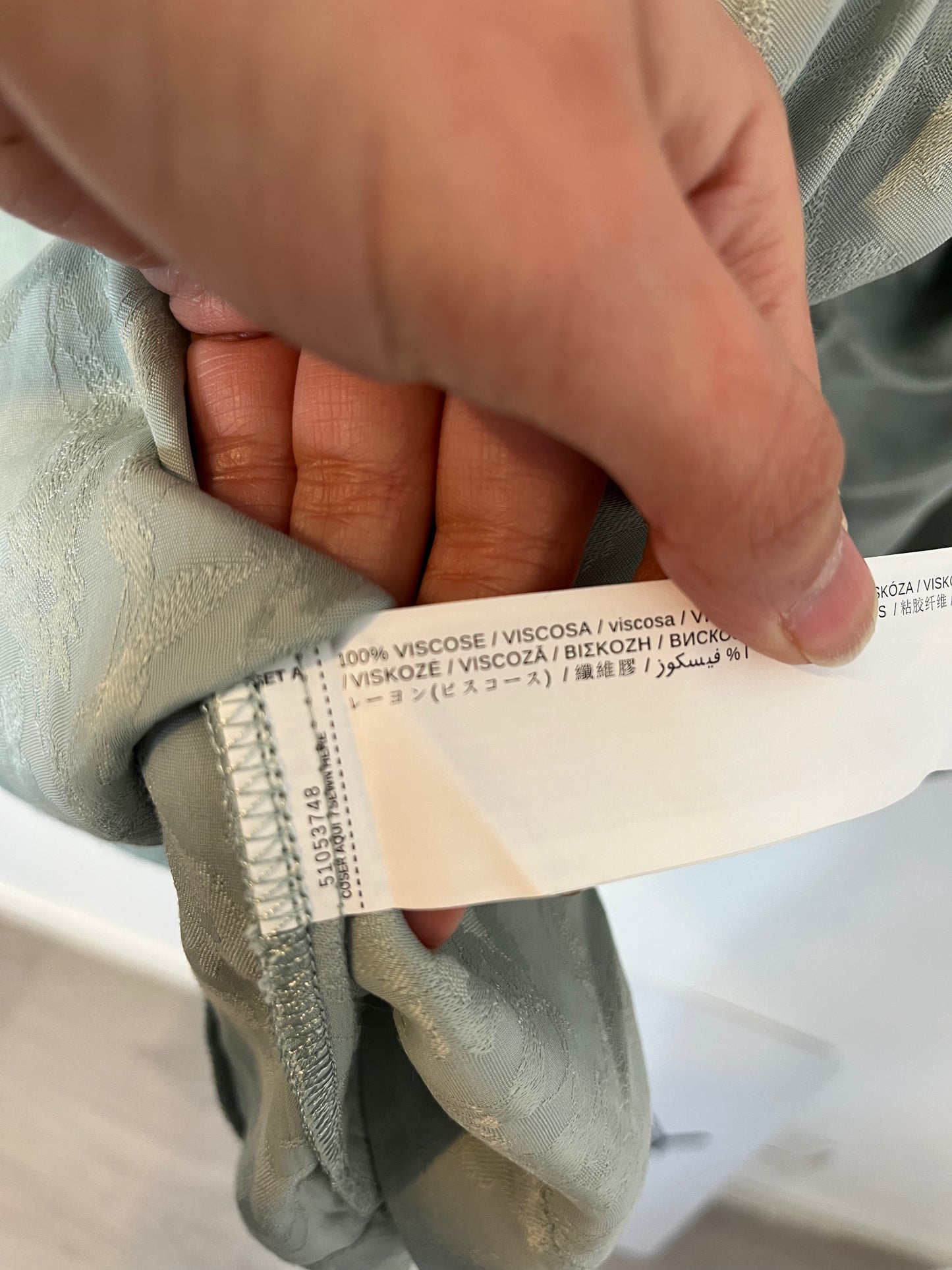 MANGO. Kimono fluido azul claro. T M/L