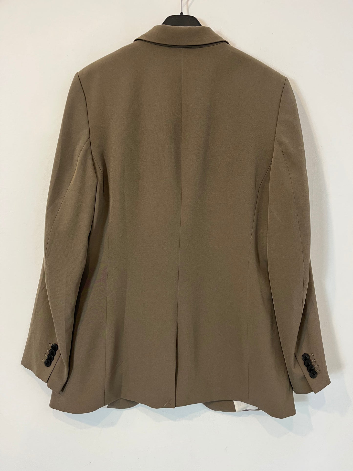 H&M. blazer fluida verde T.40