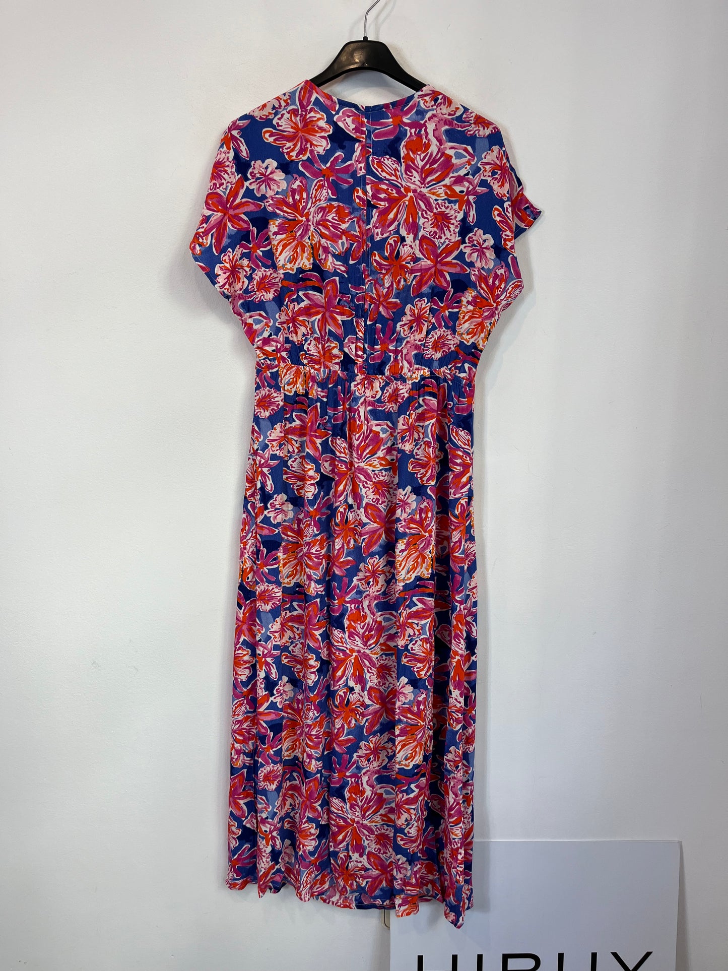 ARTLOVE. Vestido midi estampado flores. T. 36