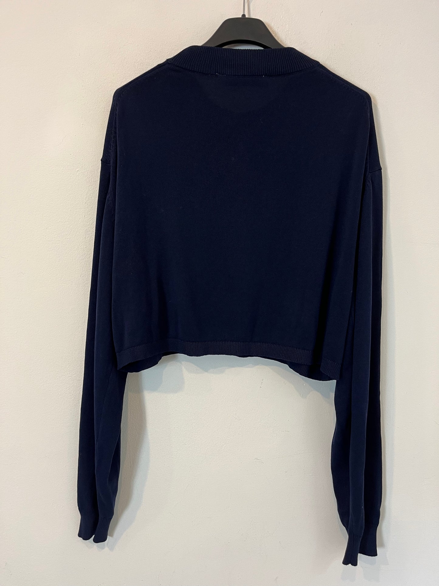 ZARA. Jersey azul hilo. T M